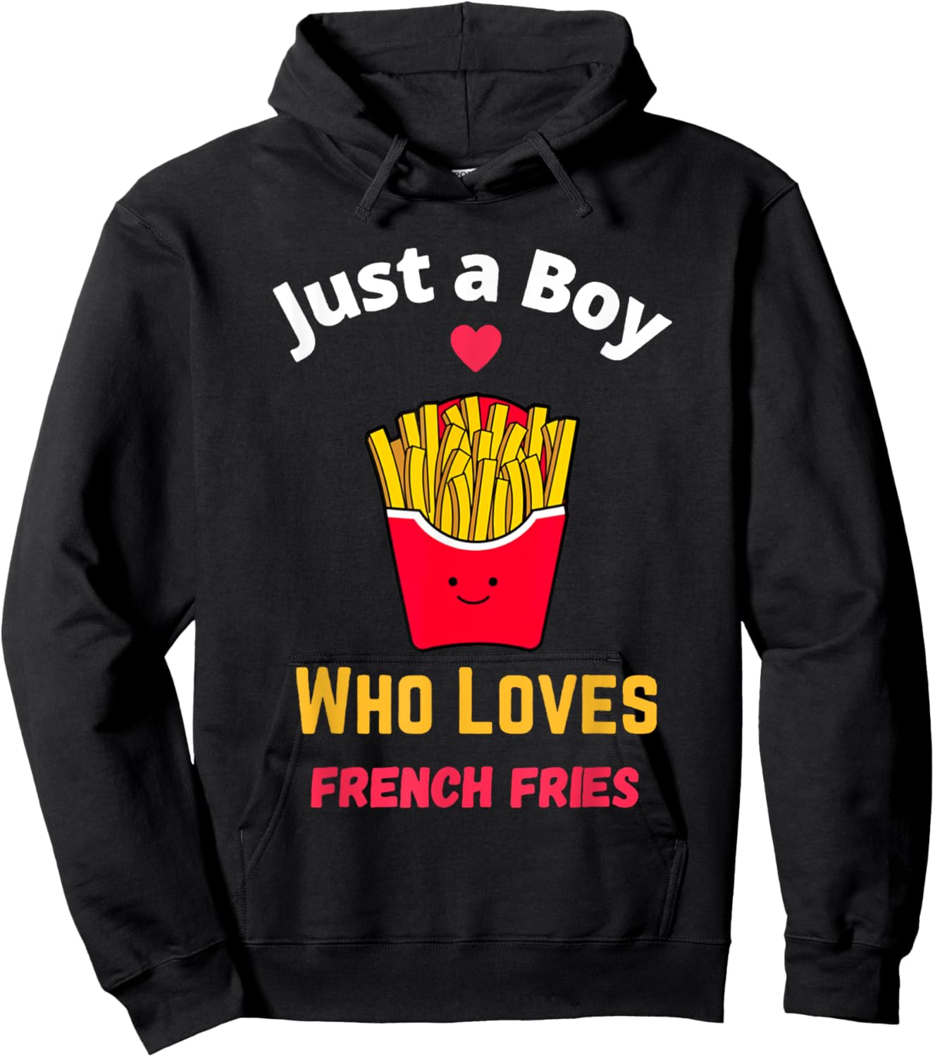 Funny French Fries Gifts It's Fry Day, French Fries Lover , -Adult, Black, Small, Short Sleeve Hoodie - Hoodie | Black