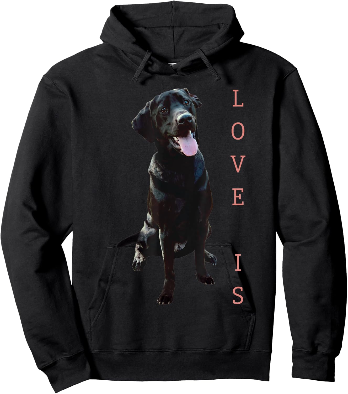 Labrador Retriever Shirt Women Men Kids Black Lab Mom Dad Hoodie - Hoodie | Black