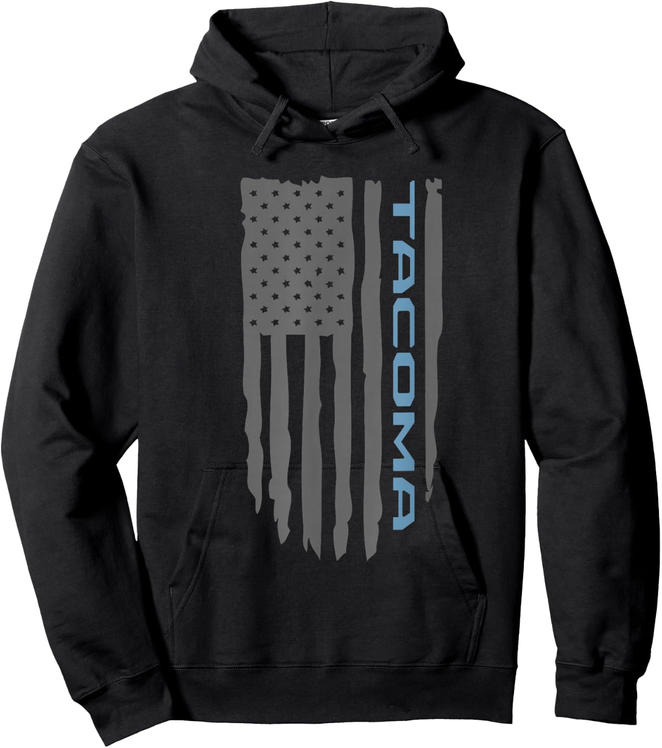 Wandering Wheels Tacoma PreRunner American Flag Shirt Hoodie - Hoodie | Black