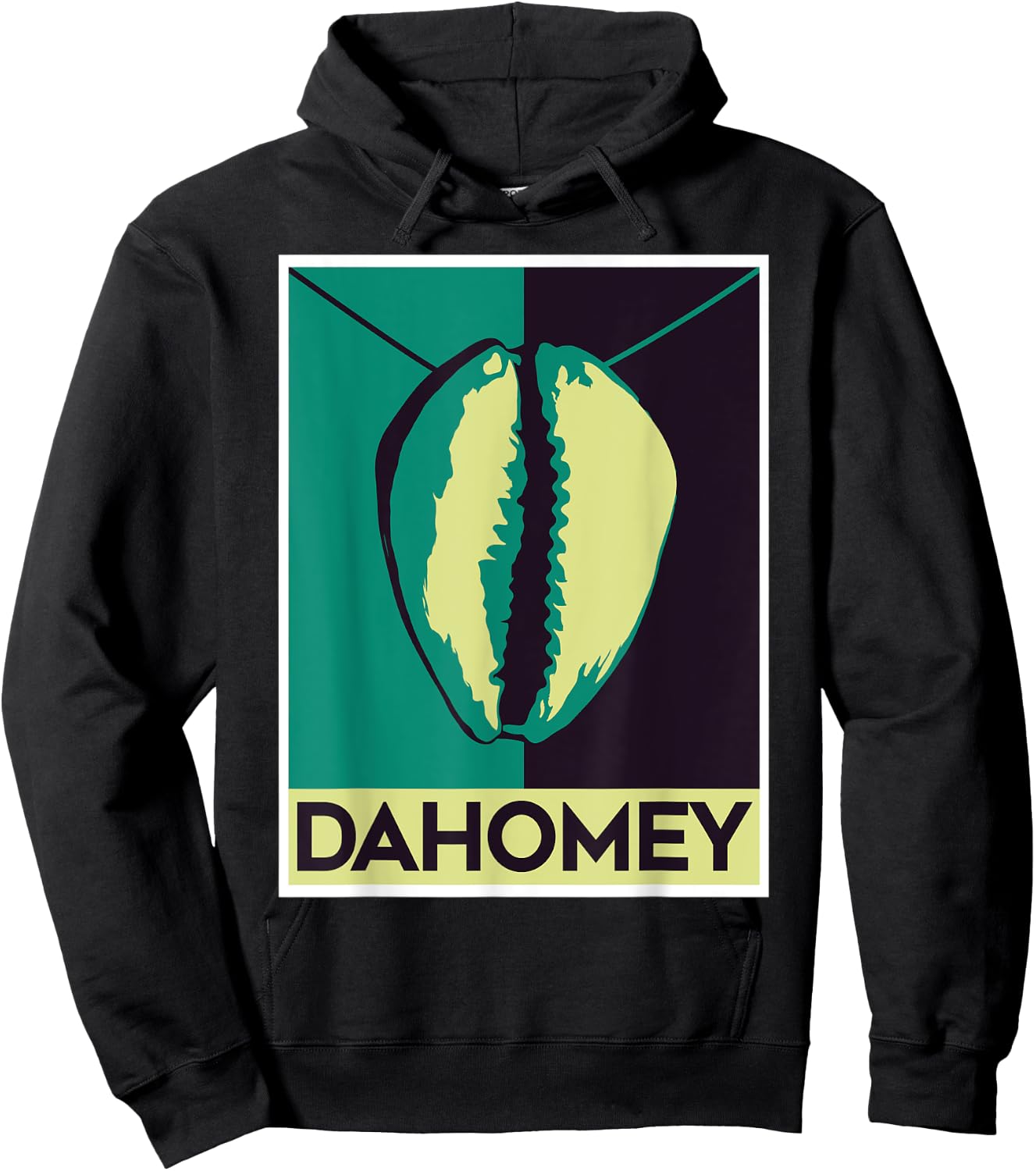Dahomey kingdom Benin Voodoo Cowrie shell Hoodie - Hoodie | Black