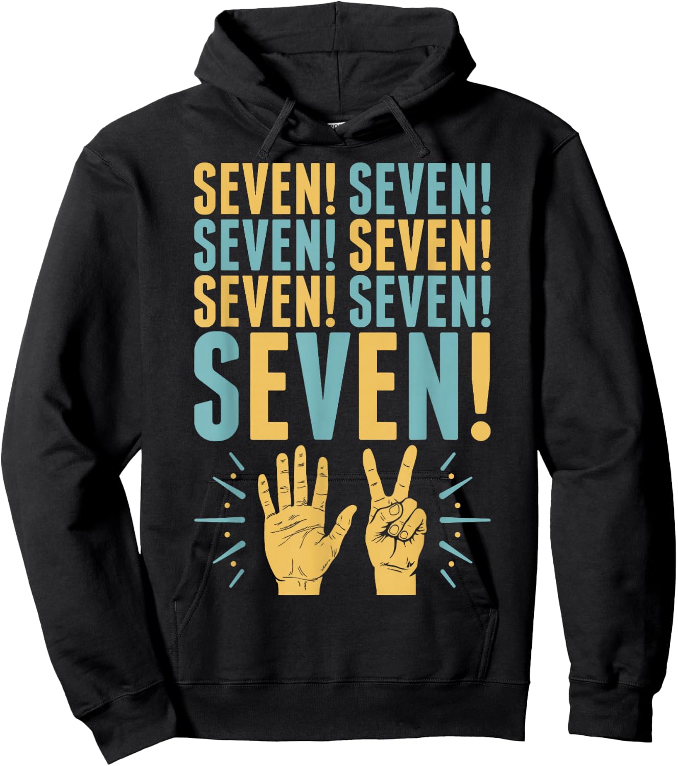 Friends Seven Fingures Hoodie - Hoodie | Black