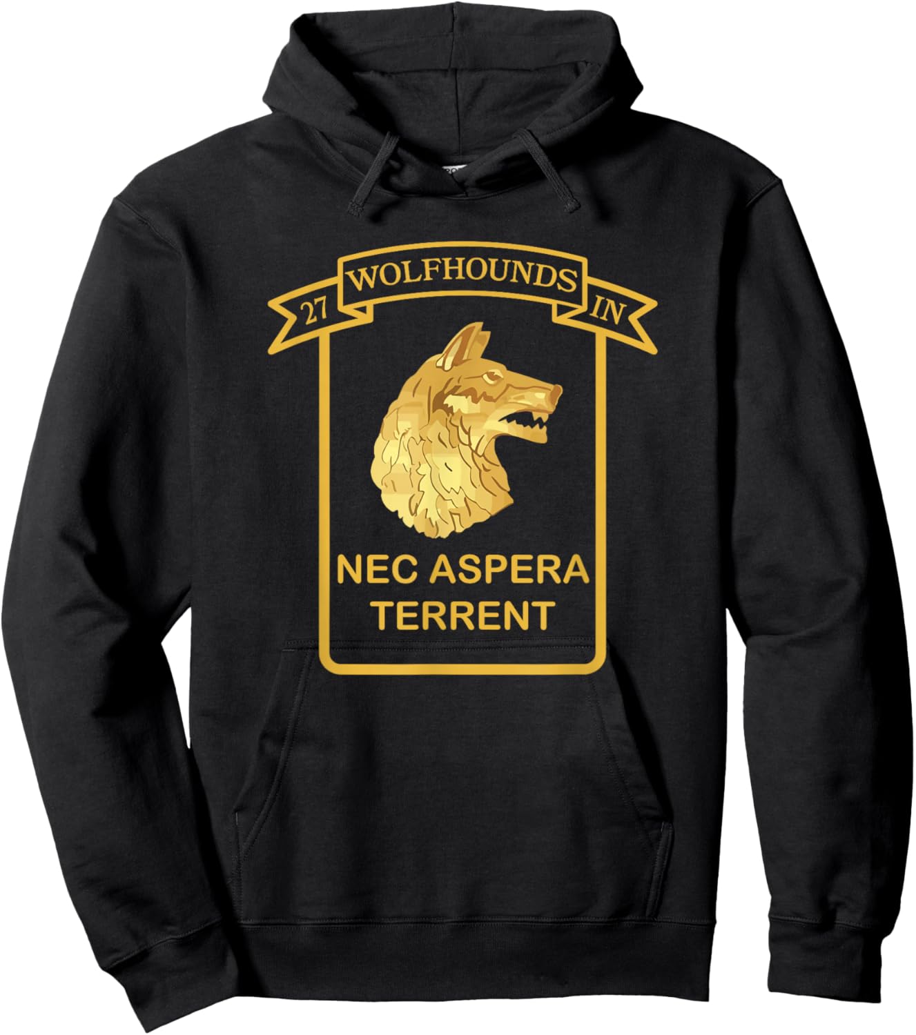 27th Infantry Regiment 25th Infantry Division Wolfhounds Hoodie - Hoodie | Black