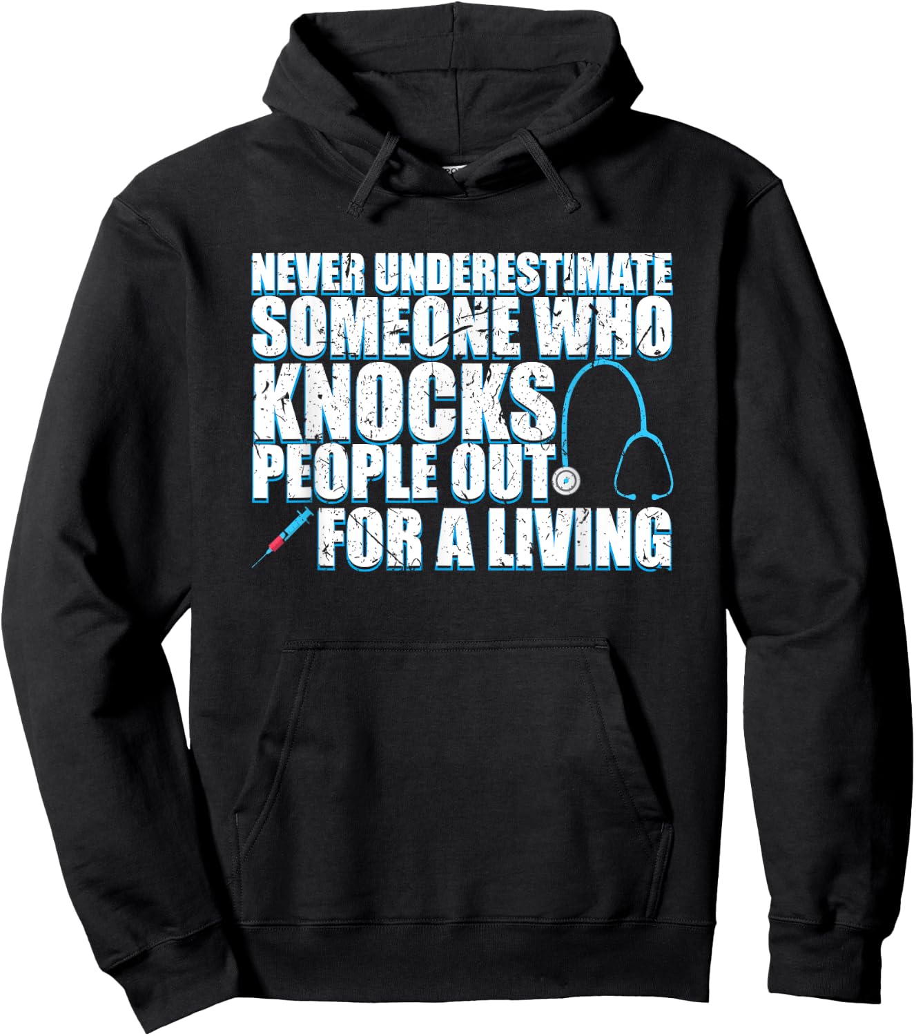 Nurse Anesthetist Graduation Funny Anesthesiology Gift Hoodie - Hoodie | Black