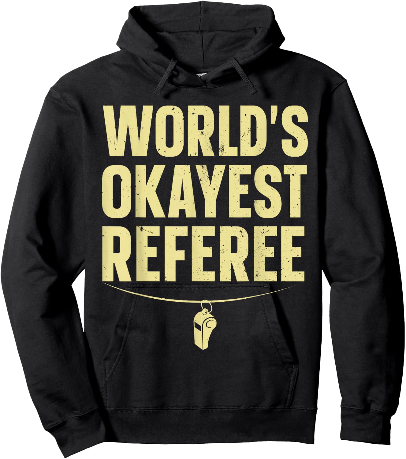 Funny Referee Art Women Sports Ref Stuff Gag Referee Hoodie - Hoodie | Black