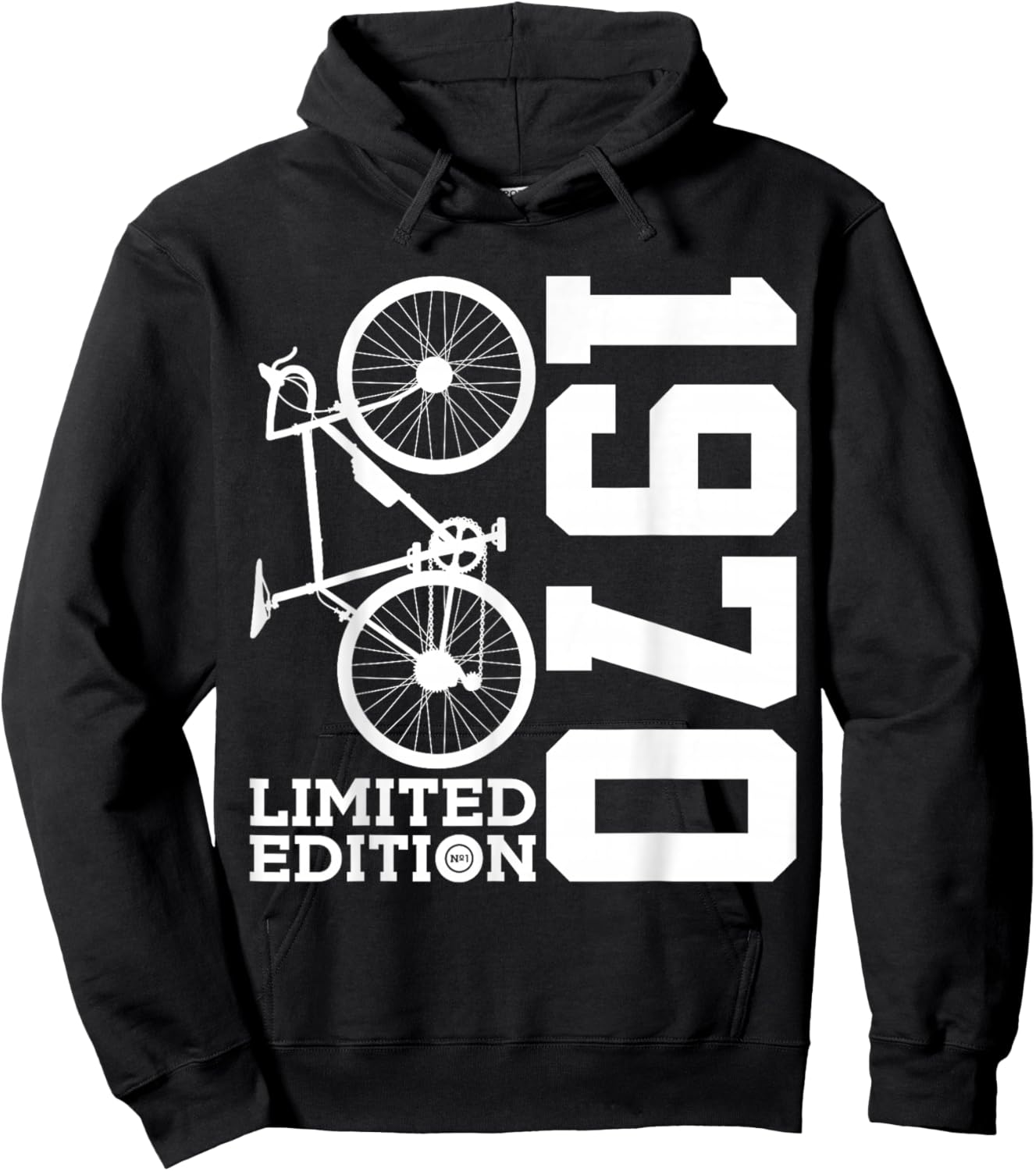 Cyclist 1970 Bike 56th Birthday Racing Bike Hoodie - Hoodie | Black