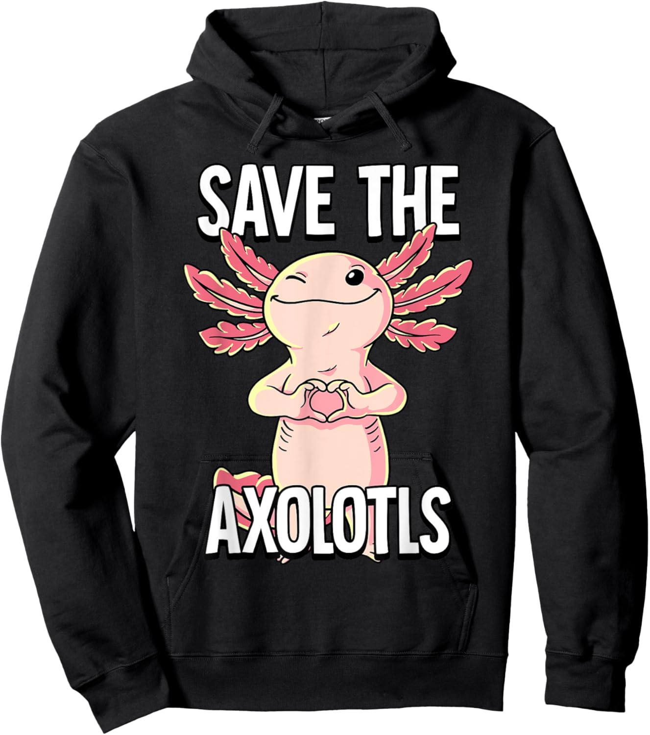 Save The Axolotls Hoodie - Hoodie | Black