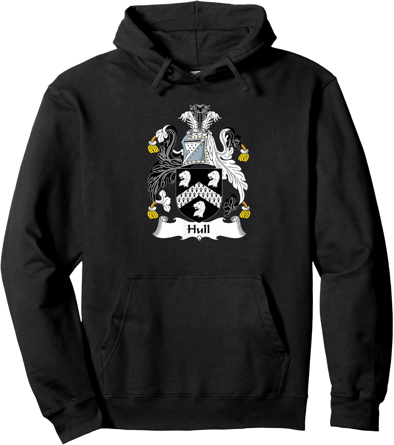 Hull Coat of Arms - Family Crest Shirt Hoodie - Hoodie | Black