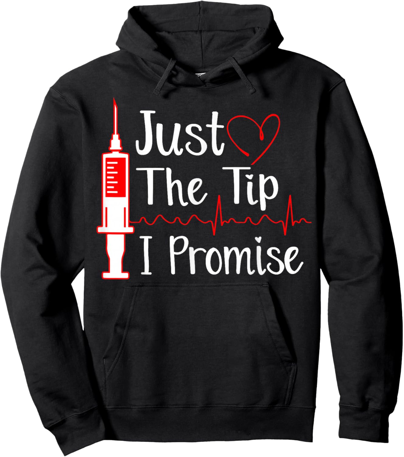 Just the Tip Funny Phlebotomy Technician Phlebotomist Nurse Hoodie - Hoodie | Black