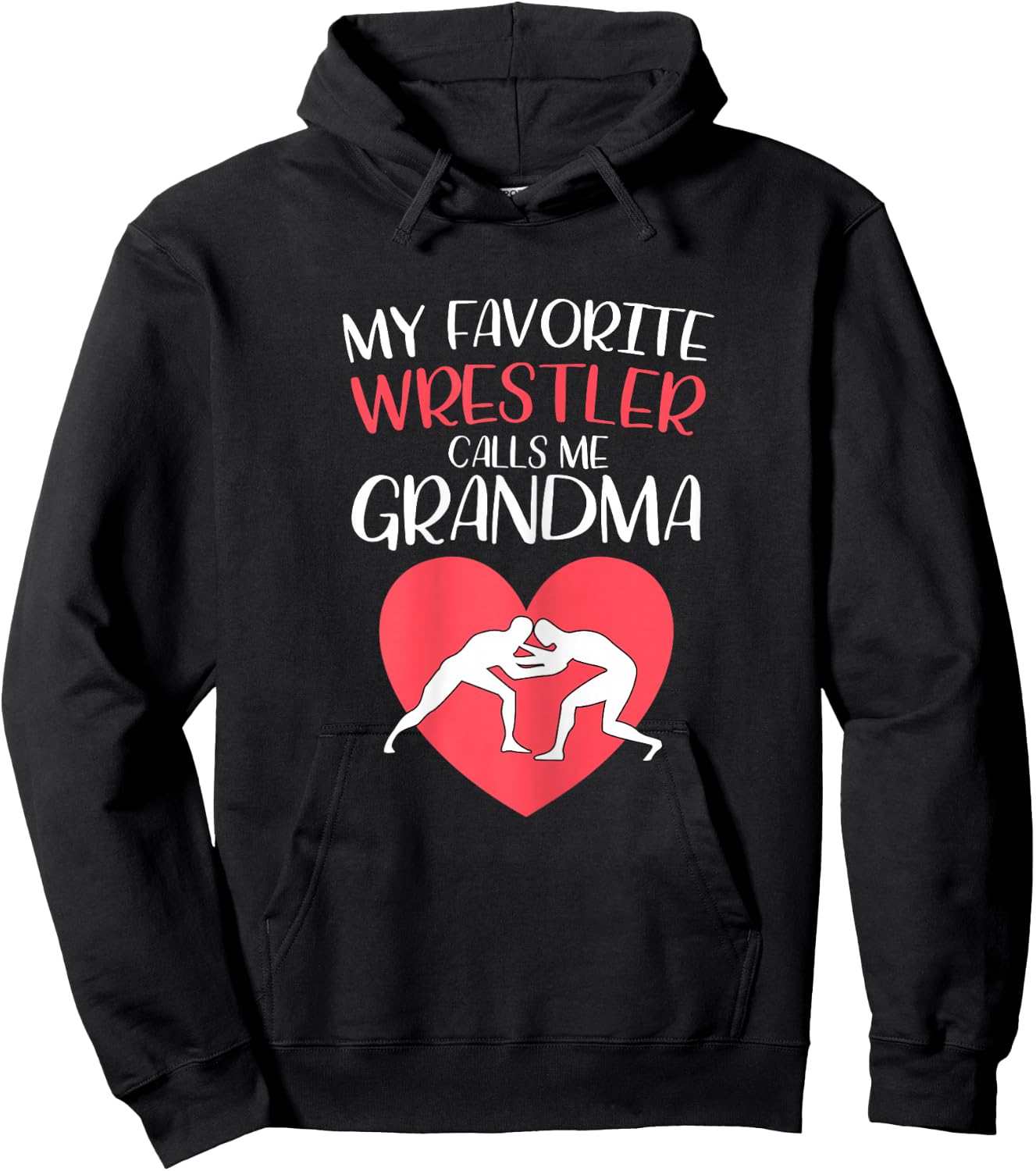 Funny Wrestling Grandma Hoodie - Hoodie | Black