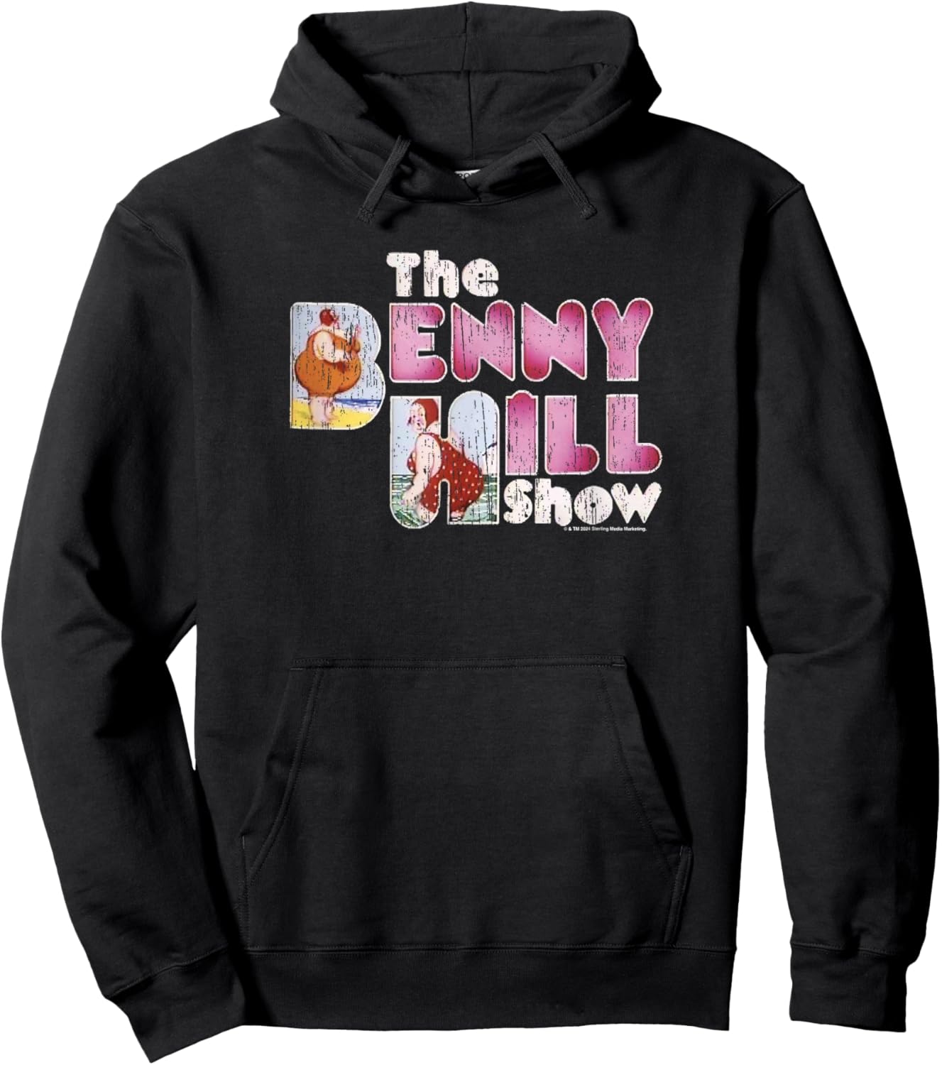 Benny Hill Show Comedian Lady At The Seaside Hoodie - Hoodie | Black