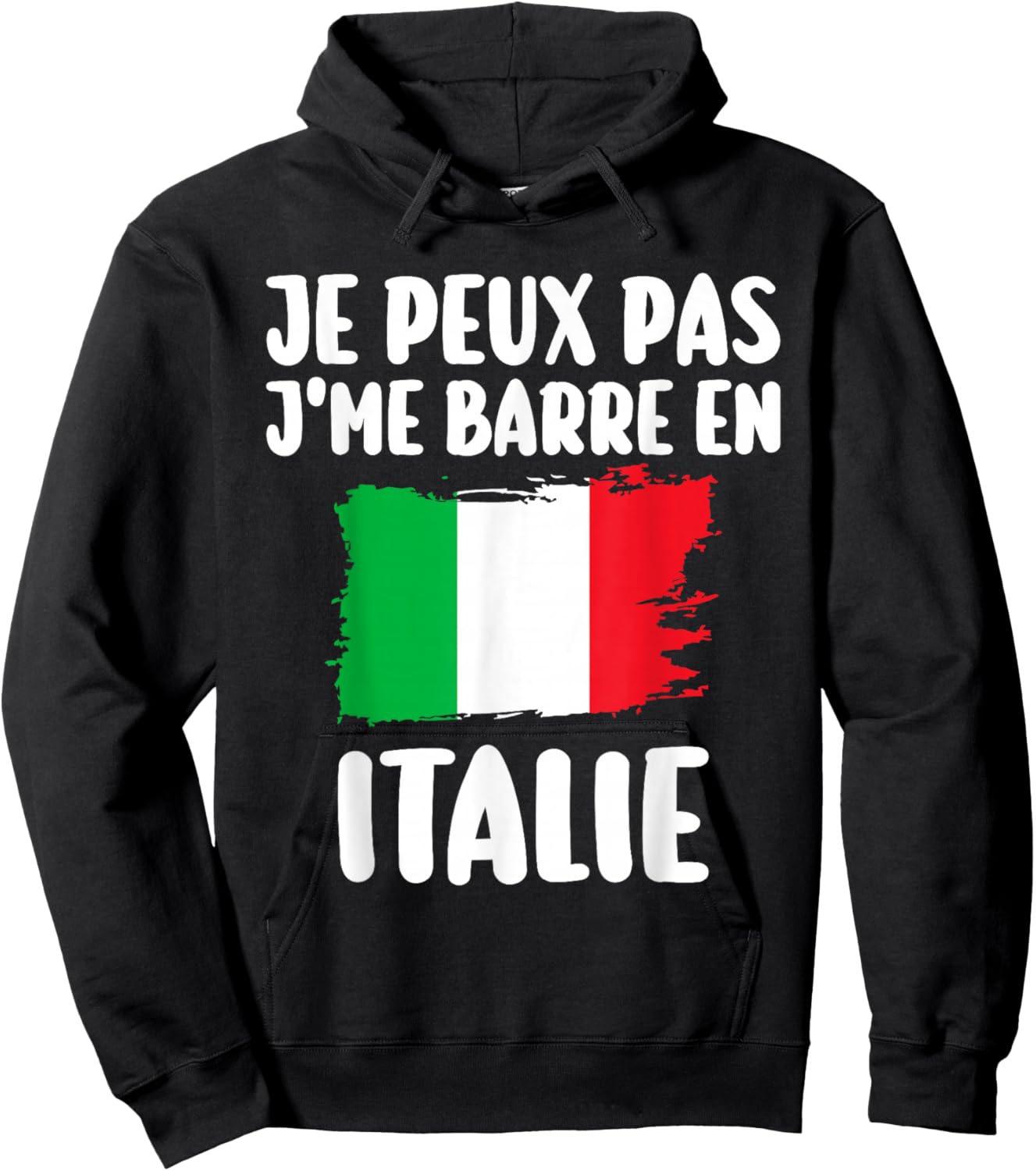 J'Peux Pas J'Me Barre In Italy Travel Gift Hoodie - Hoodie | Black