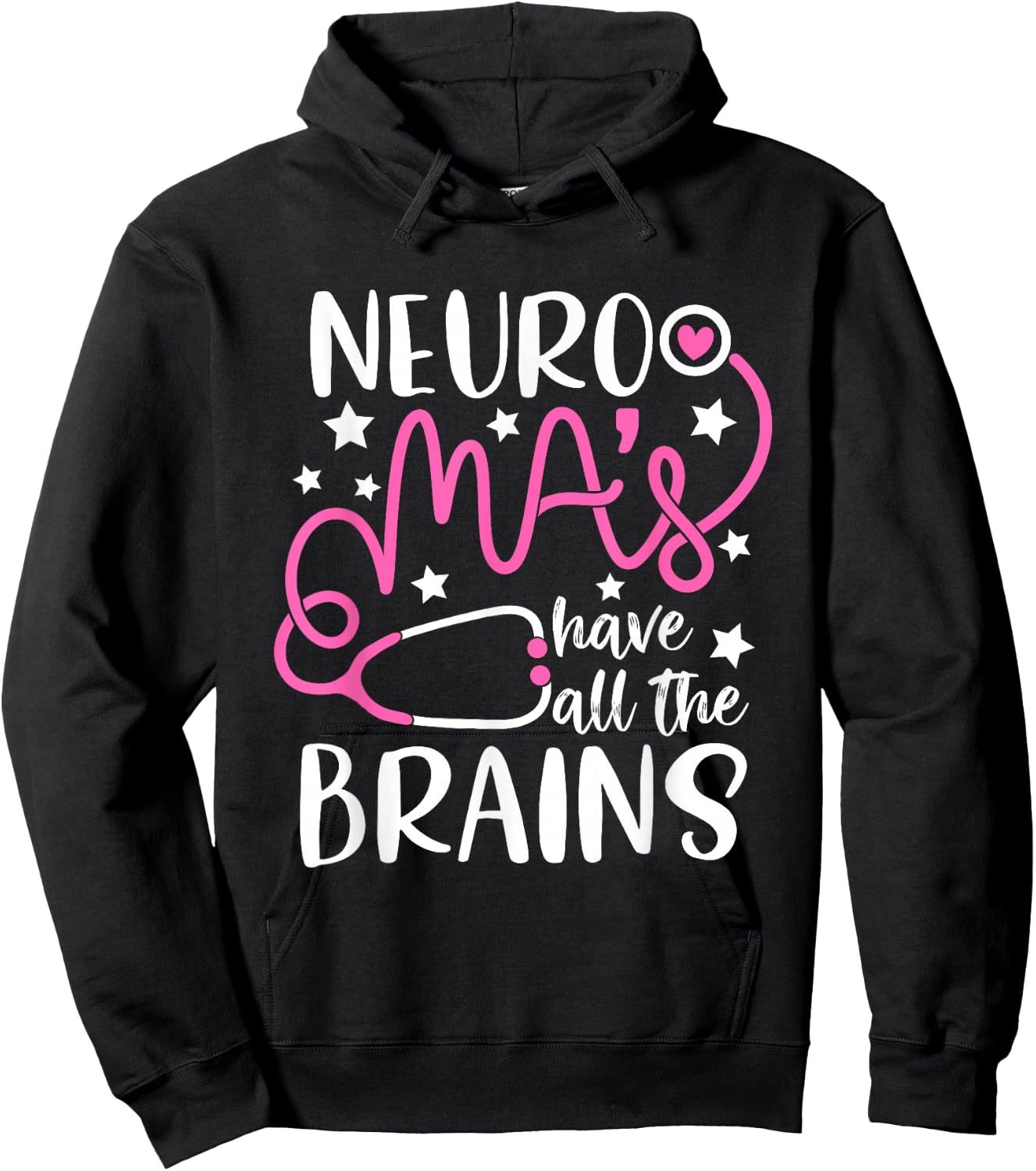 Neuro MA's have all the brains - Neurology Medical Assistant Hoodie - Hoodie | Black