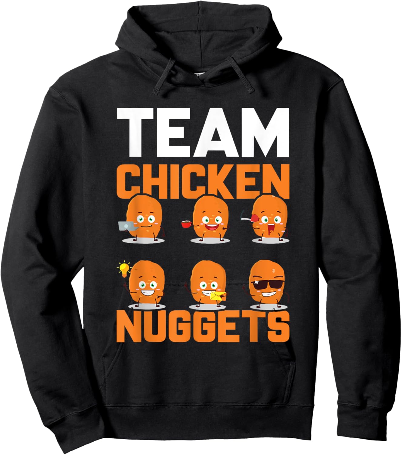 Team Chicken Nuggets Hoodie - Hoodie | Black