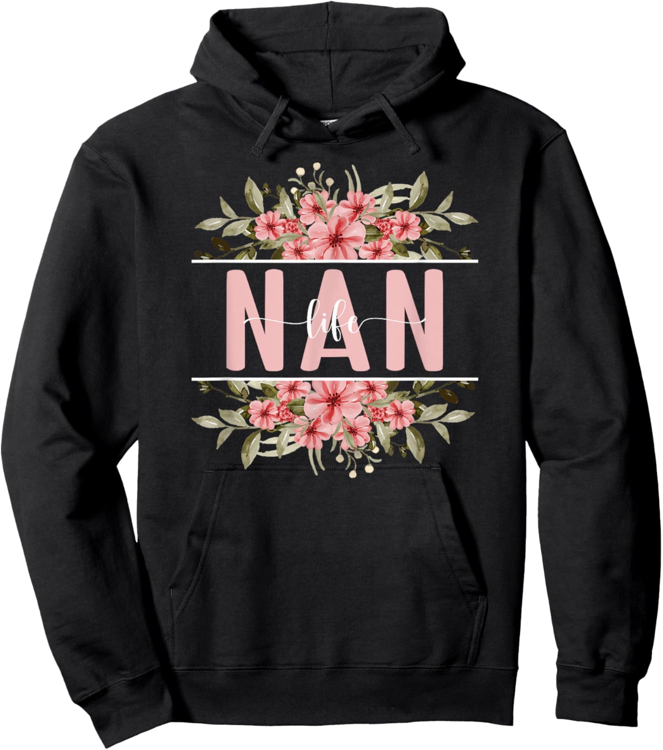Nan Life Nan Grandma Nan Grandmother Hoodie - Hoodie | Black