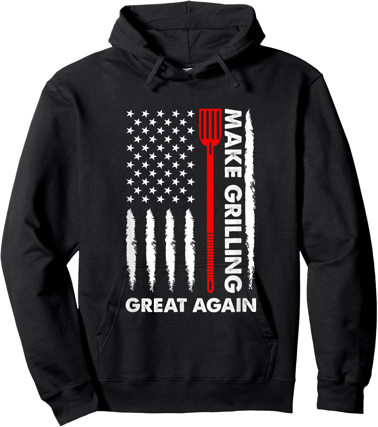 Make barbecuing great 4th July fun BBQ Pitmaster Women Men Hoodie - Hoodie | Black