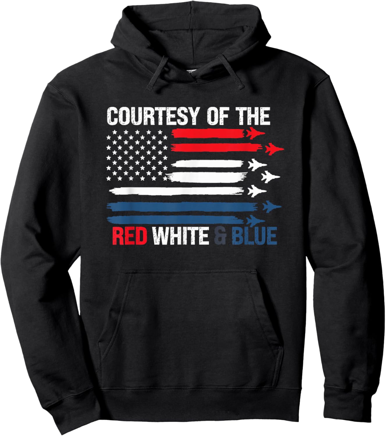 Courtesy of The Red White and Blue Hoodie - Hoodie | Black