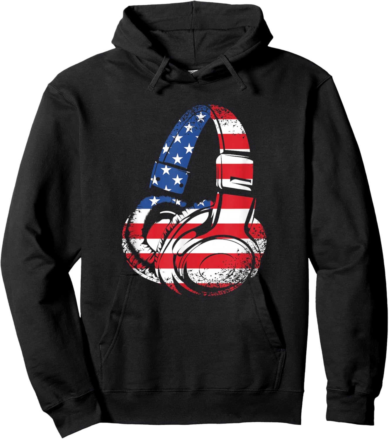 Funny 4th Of July American Flag Gaming Patriotic Boys Kids Hoodie - Hoodie | Black