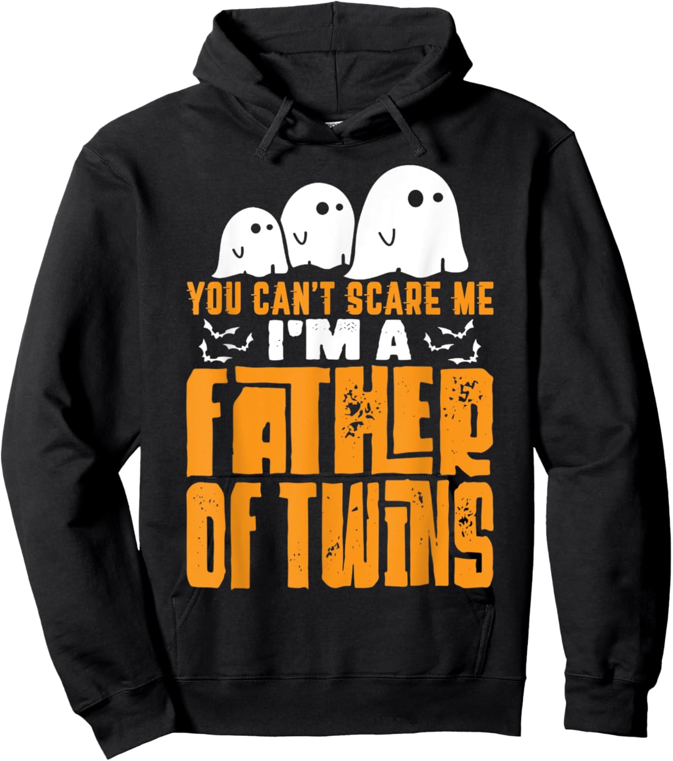 Halloween Dad Gift You Can't Scare A Father of Twins Hoodie - Hoodie | Black