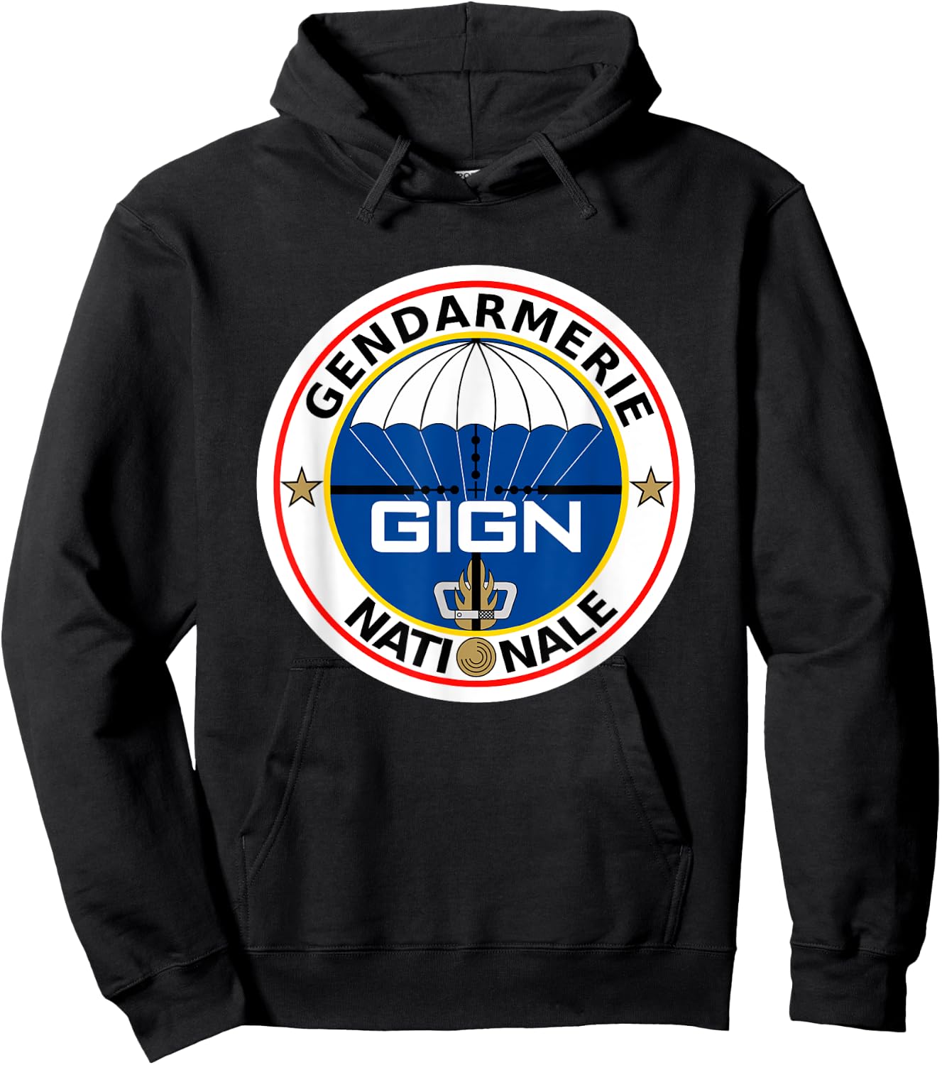 GIGN National Gendarmerie Intervention Group Logo Hoodie - Hoodie | Black