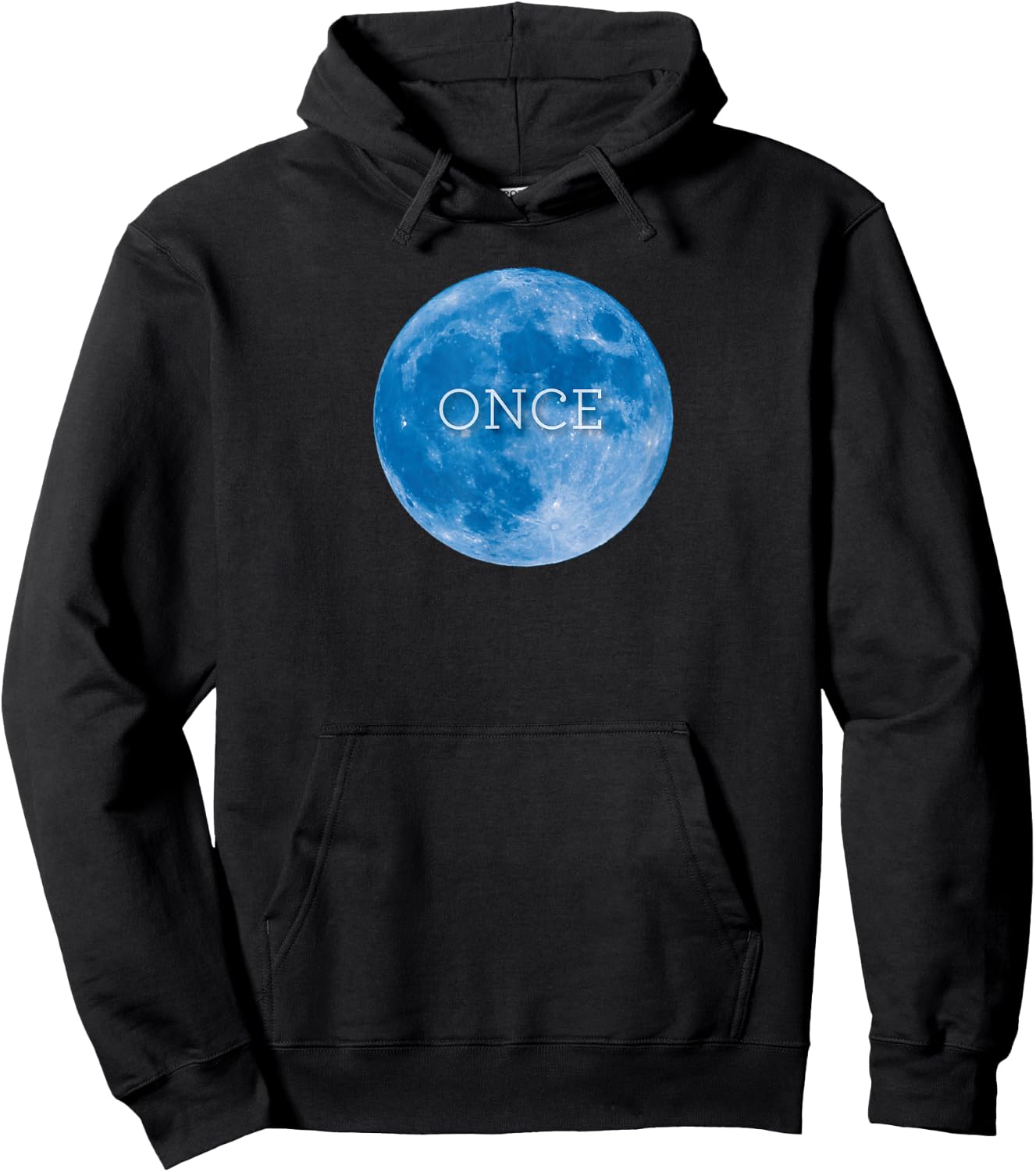 Funny, witty . Once in a blue moon. Hoodie - Hoodie | Black
