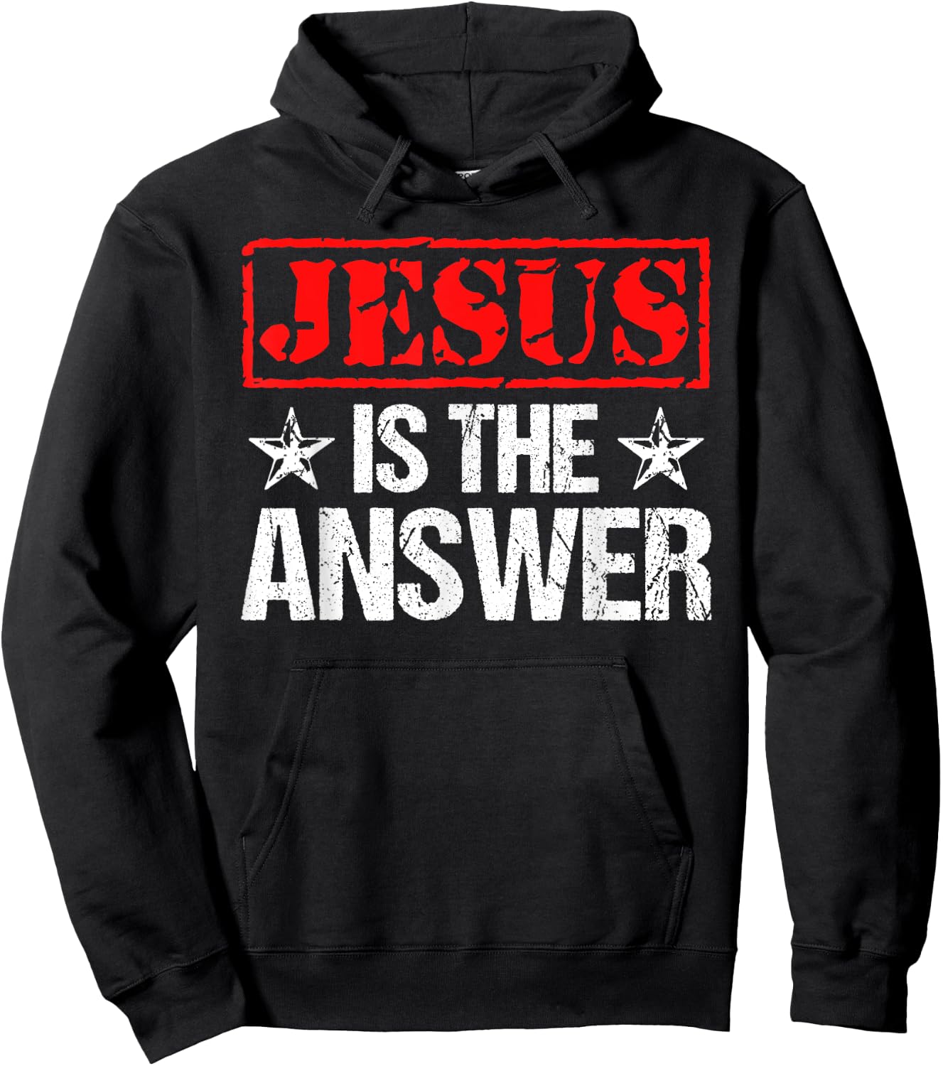 Jesus Is The Answer Christian Faith Gift Hoodie - Hoodie | Black