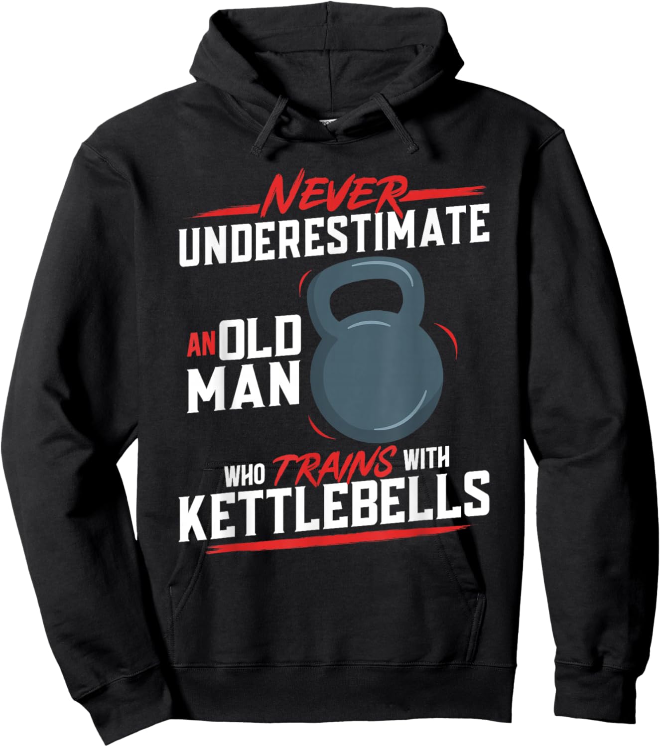 Kettlebell Workout Fitness Training Kettlebell Hoodie - Hoodie | Black