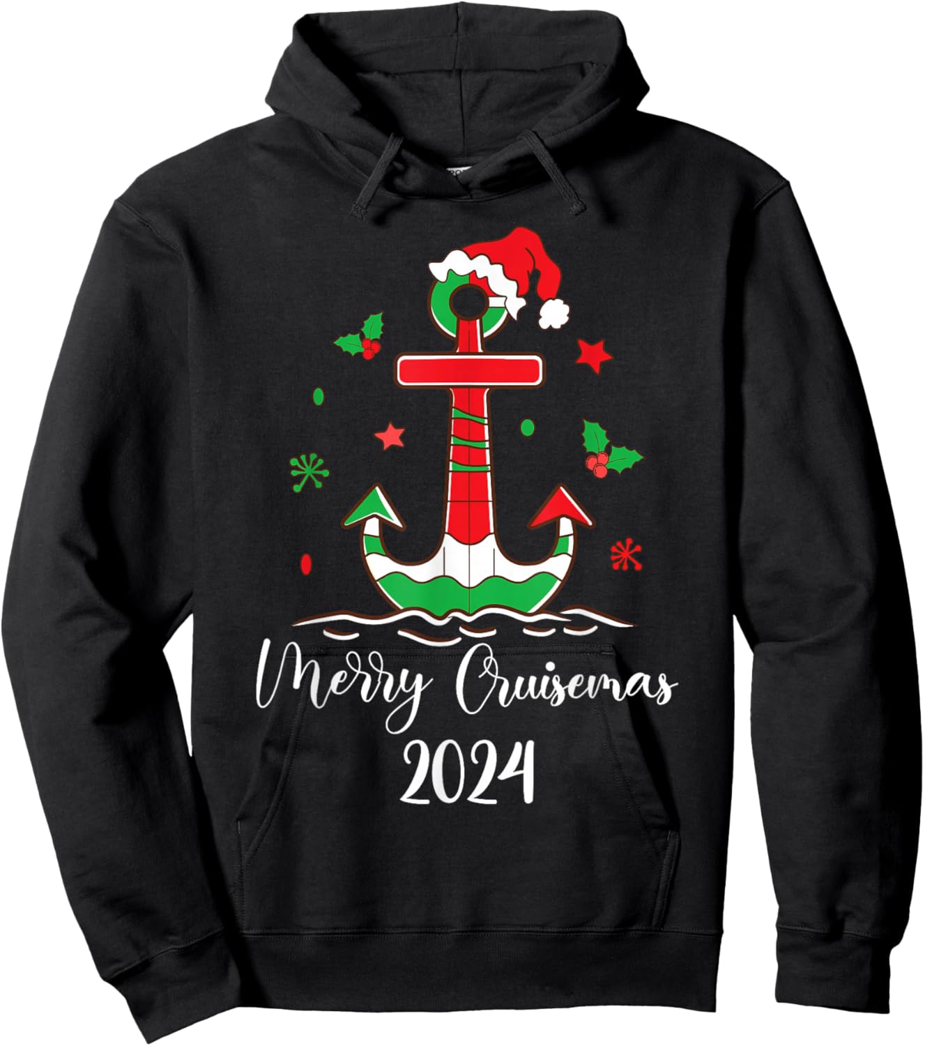 Family Christmas Cruise 2024 Merry Cruisemas Xmas Matching Hoodie - Hoodie | Black