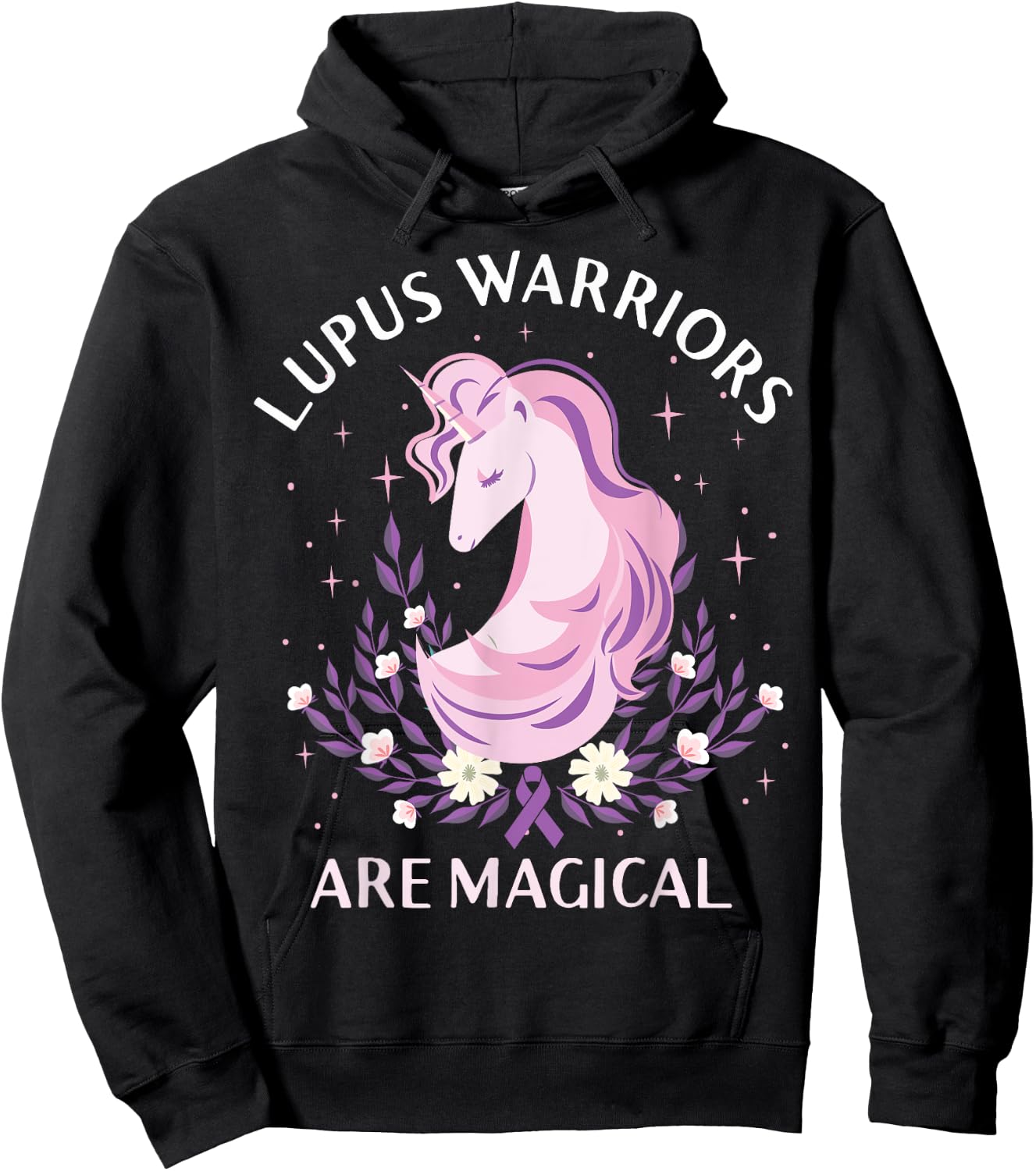 Lupus Awareness Month Lupus Warriors Are Magical Autoimmune Hoodie - Hoodie | Black