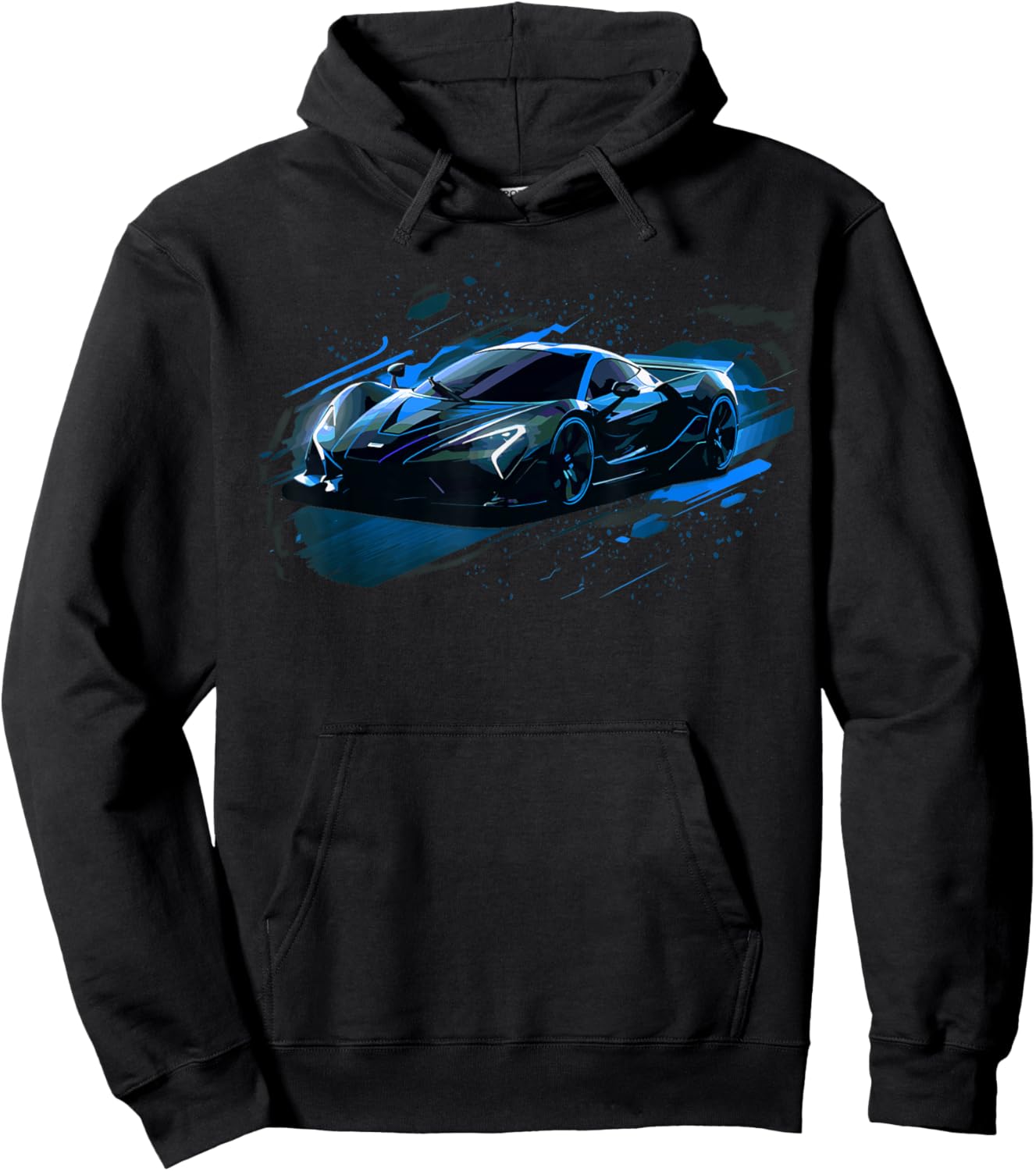 Exotic Concept Sports Car Supercar Luxury Hypercar Graphic Hoodie - Hoodie | Black