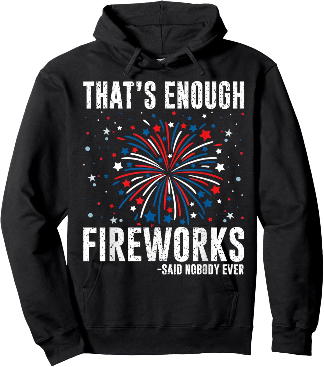 4th Of July Fourth Of July Funny Fireworks Hoodie - Hoodie | Black