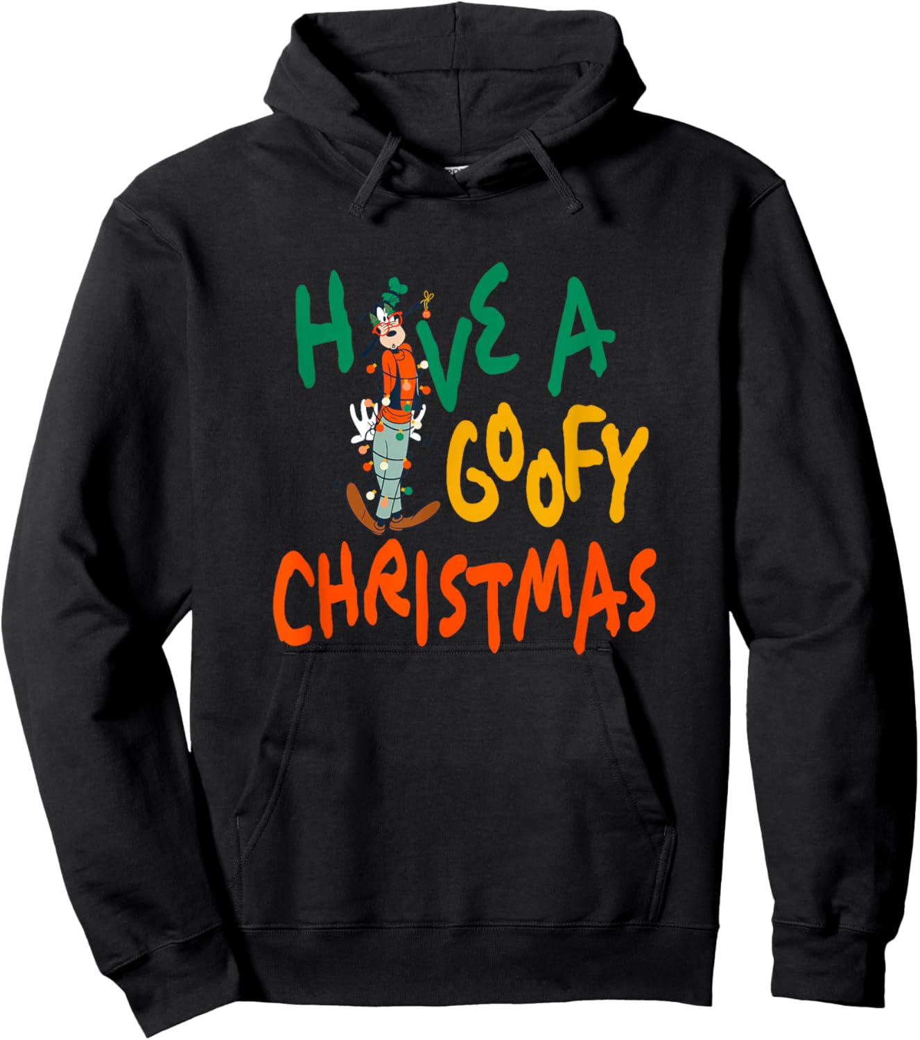 Disney Mickey And Friends Christmas Have A Goofy Christmas Hoodie - Hoodie | Black