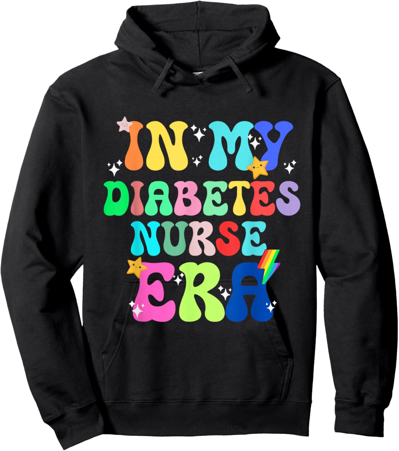 In My Diabetes Nurse Era Job Work Occupation Profession Hoodie - Hoodie | Black