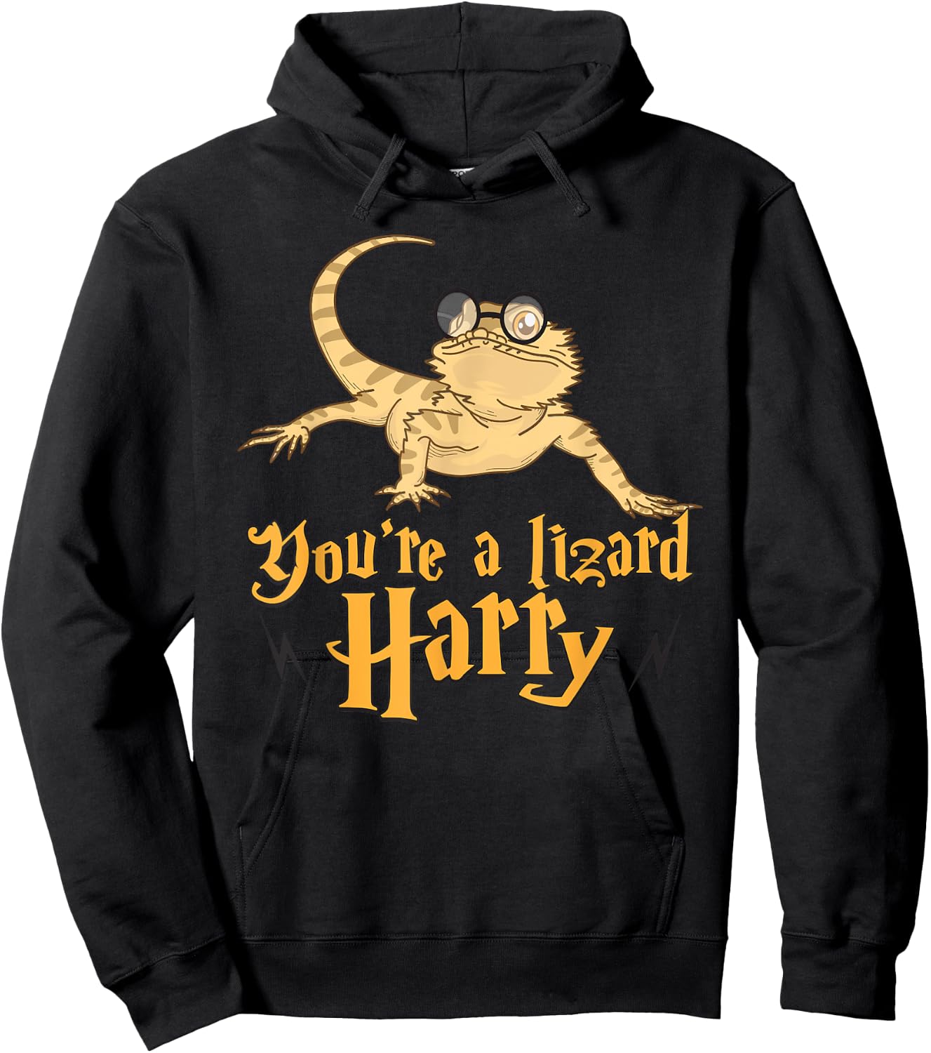 You're A Lizard Harry - Fantasy Bookworm Gift Hoodie - Hoodie | Black