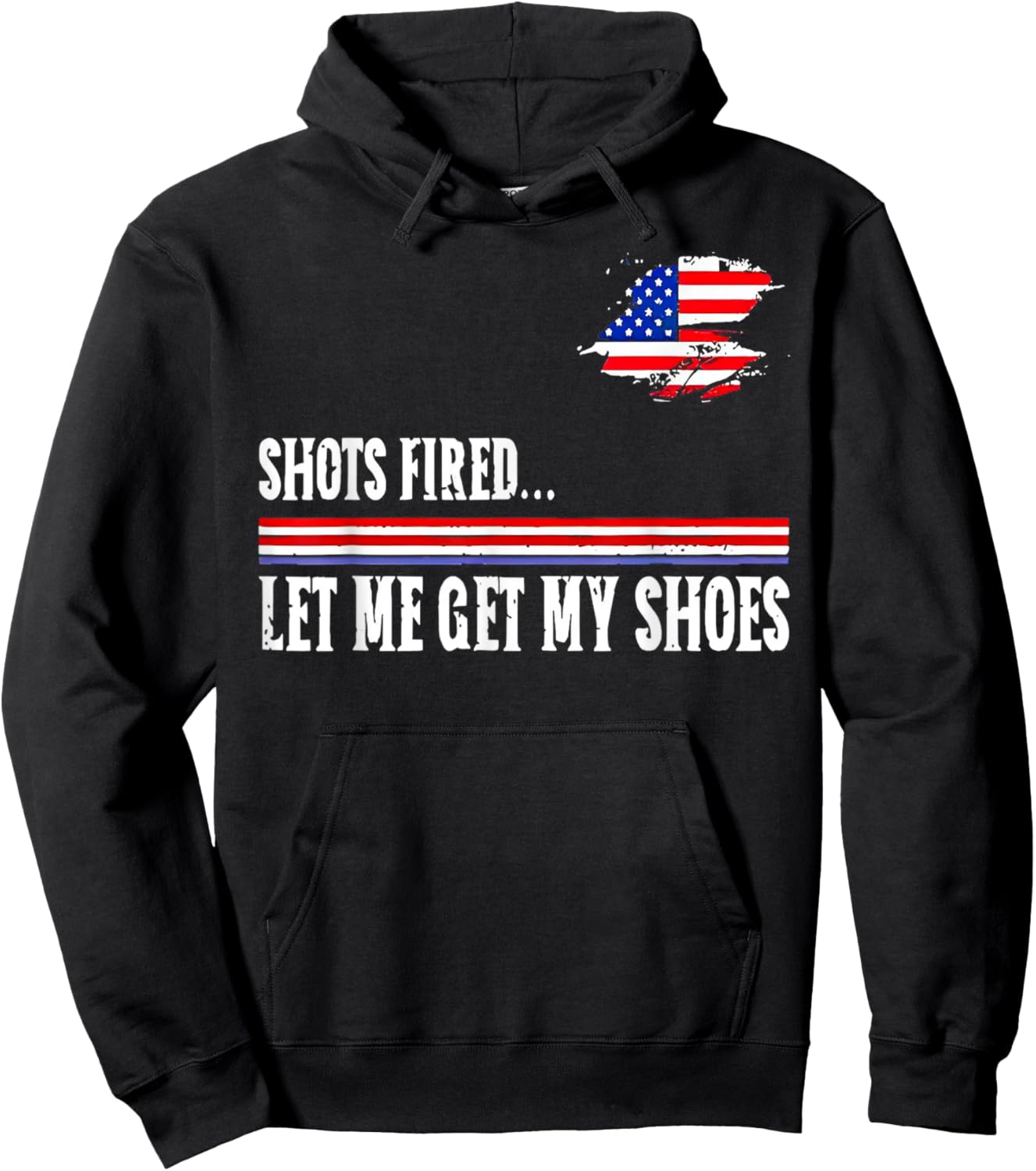 Shots Fired Let Me Get My Shoes Hoodie - Hoodie | Black