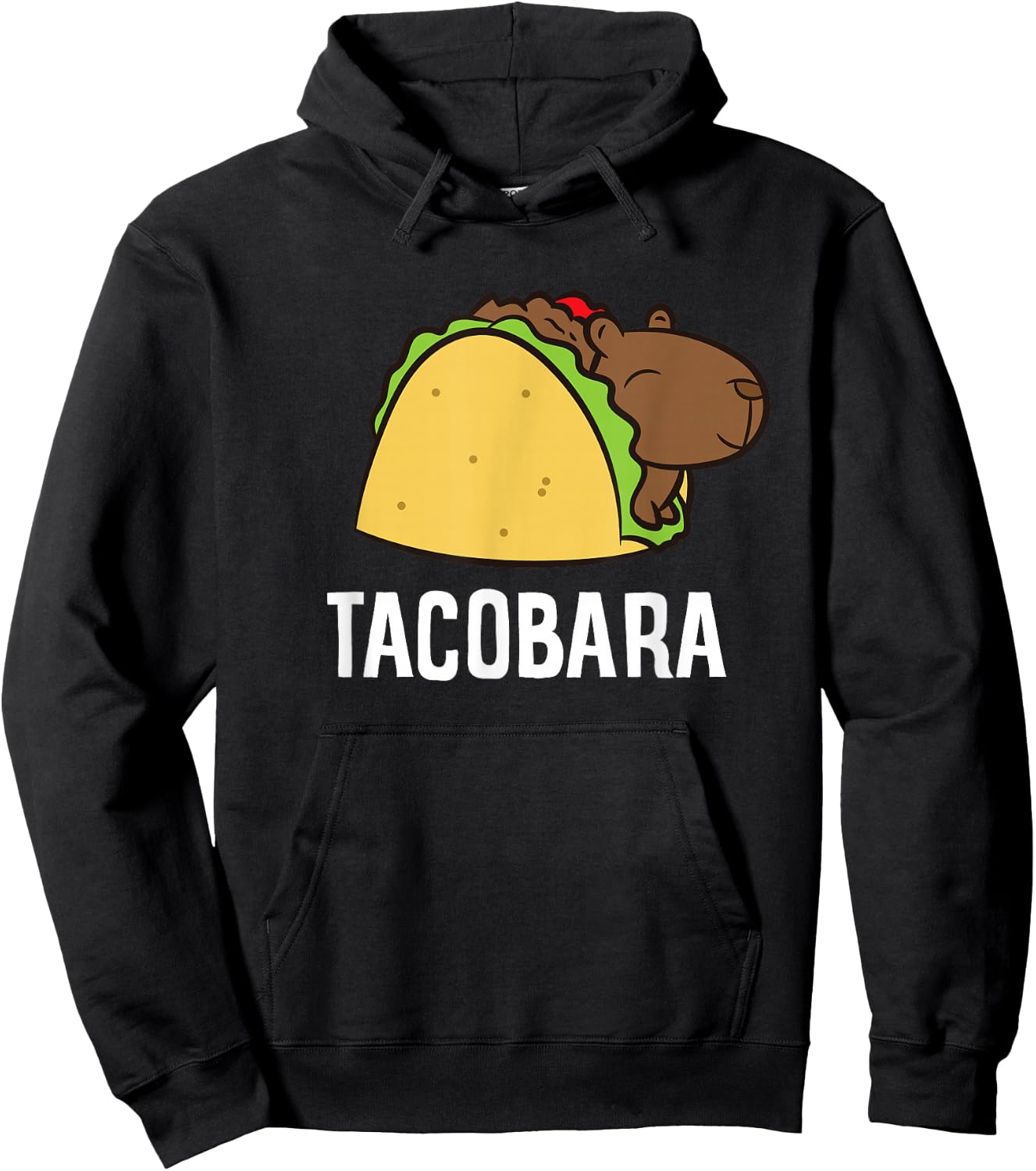 Tacobara Funny Capybara Tacos Hoodie - Hoodie | Black