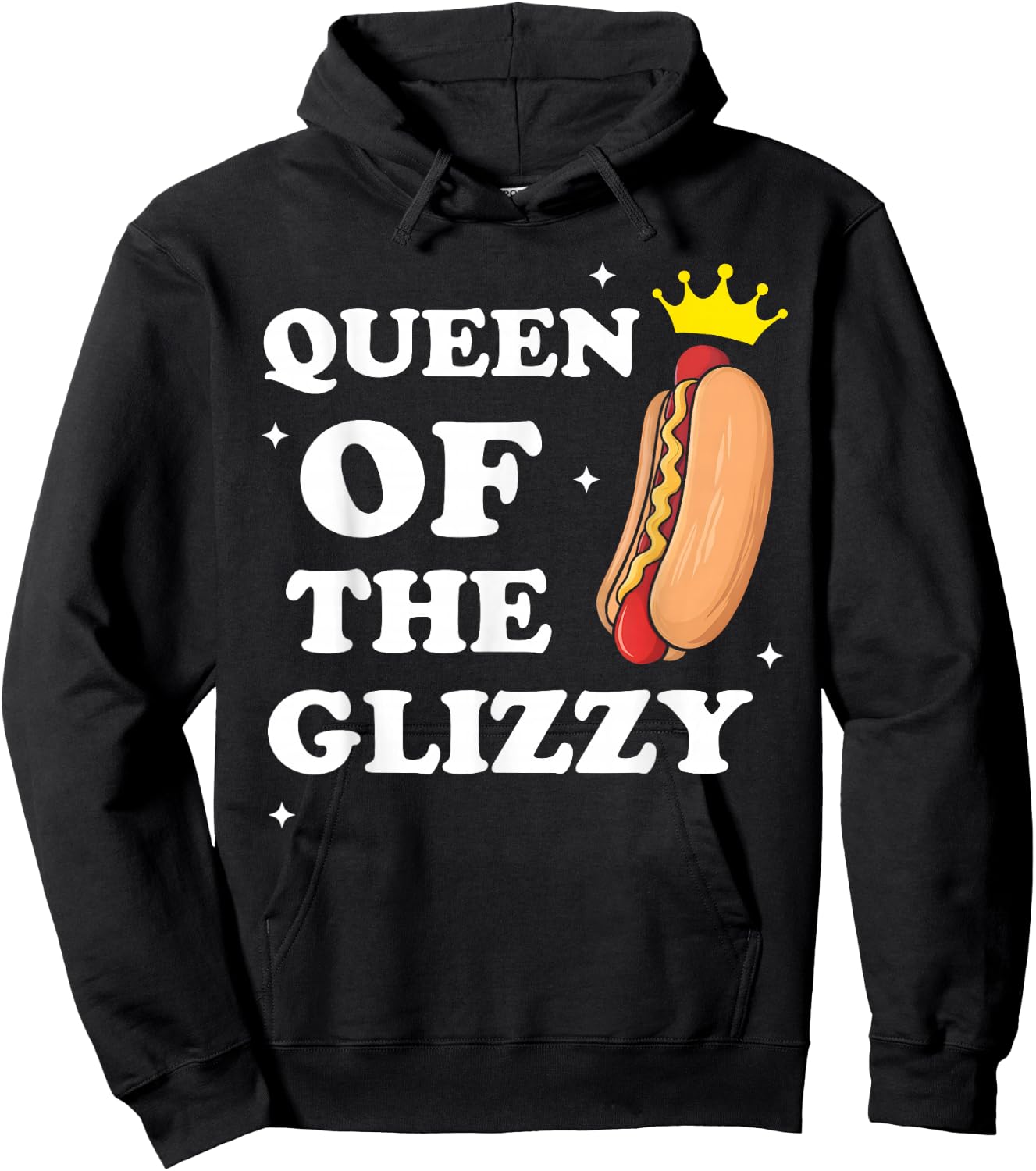 Queen of the Glizzy Funny Glizzy Gobbler Meme Hot Dog Lover Men Women Kids Hoodie - Hoodie | Black
