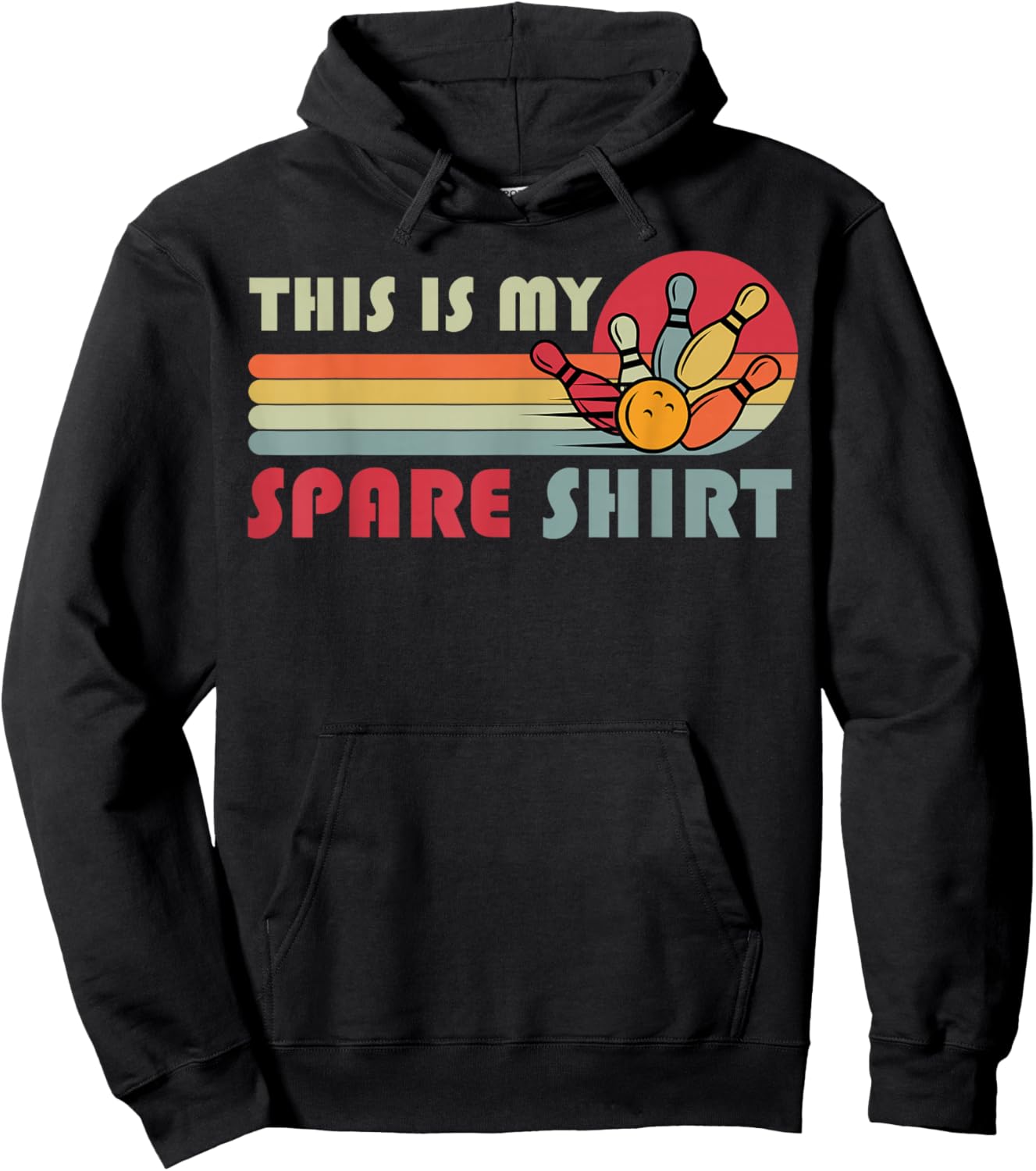 This is My Spare Bowling Bowler Funny Team Men Women Kids Hoodie - Hoodie | Black