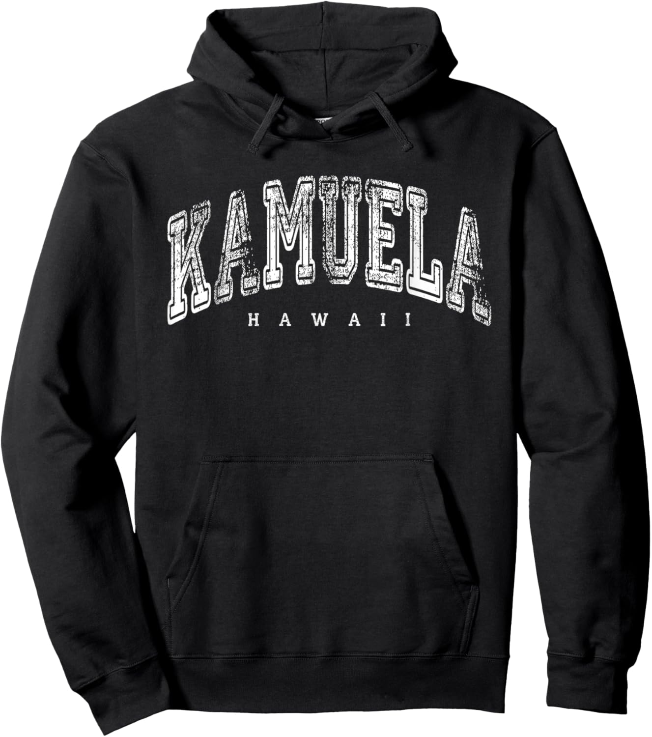 Kamuela Hawaii Vintage Retro US City State Island Travel Hoodie - Hoodie | Black