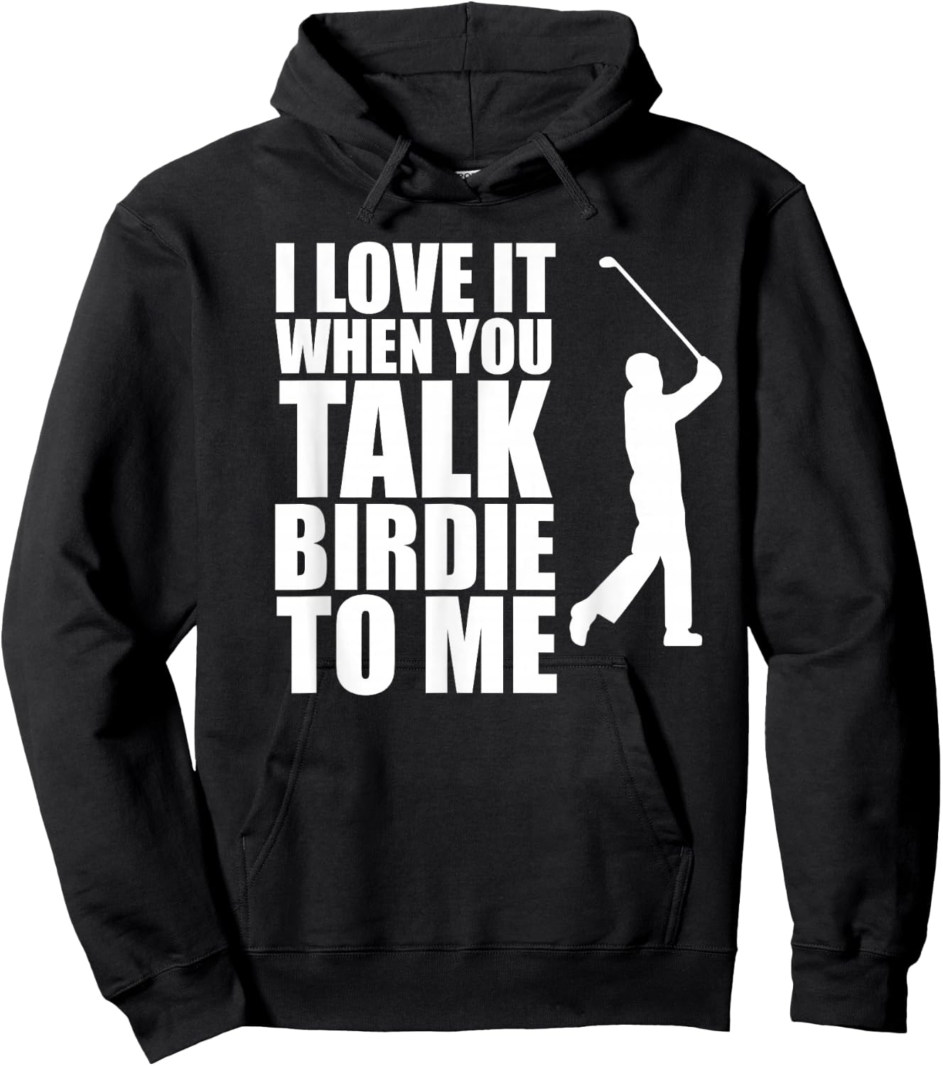 Talk Birdie To Me, Funny Golf Hoodie - Hoodie | Black