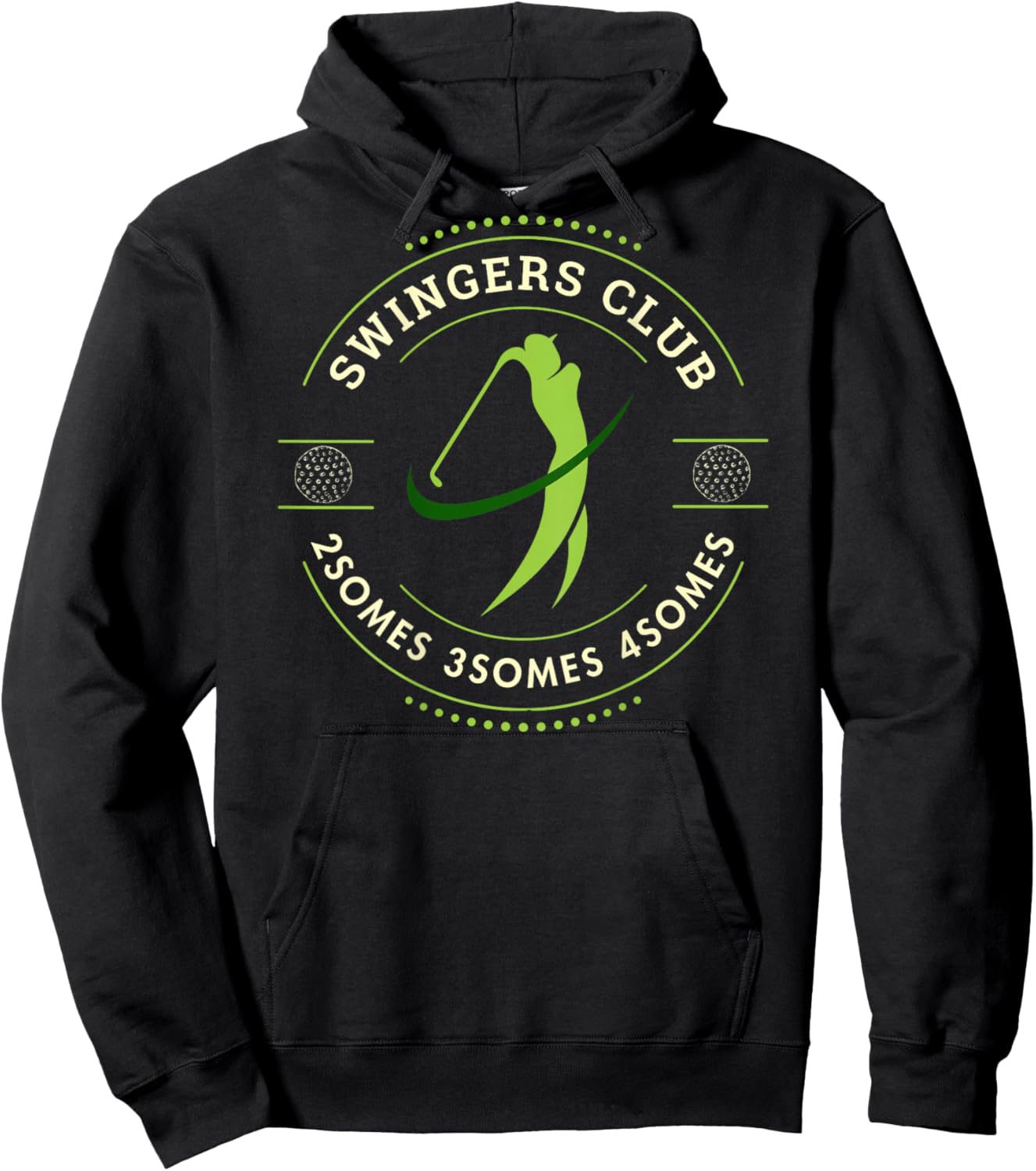 Best Golf Men Golf Swing Swingers Club Golf Club Adult Humor Hoodie - Hoodie | Black