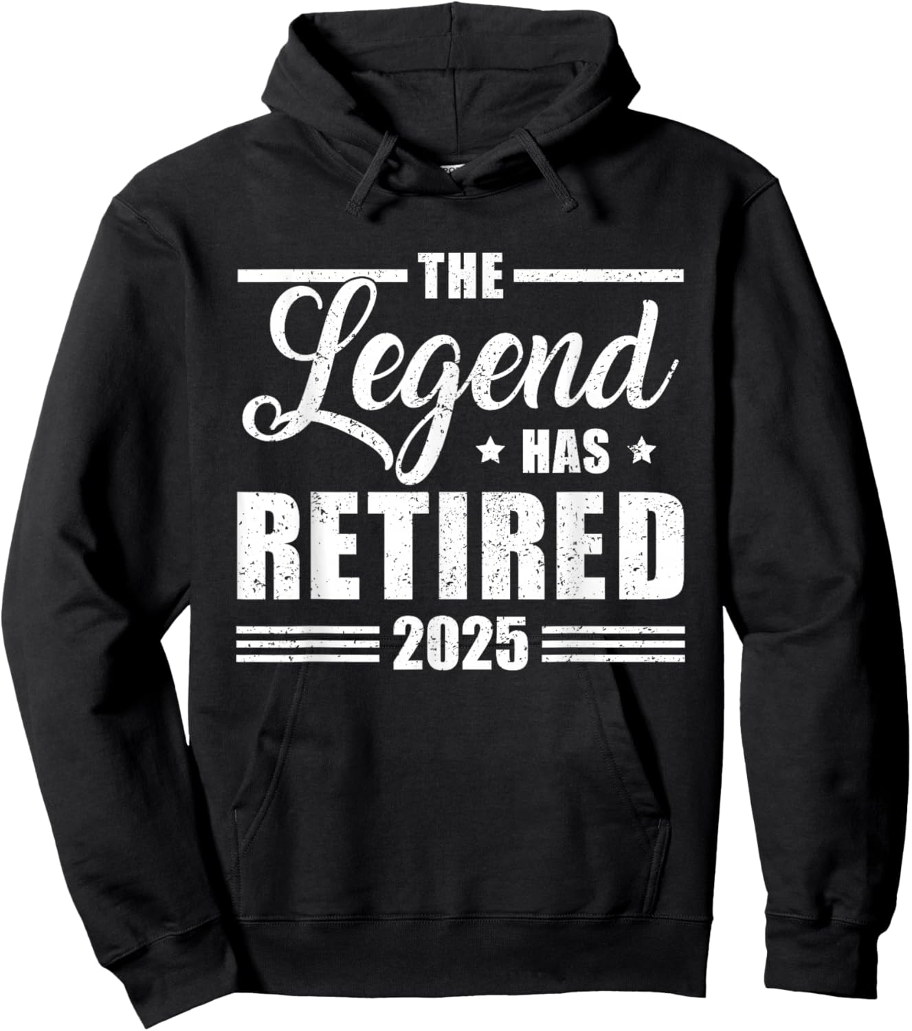 The Legend Has Retired 2025 Funny Retirement 2025 Hoodie - Hoodie | Black