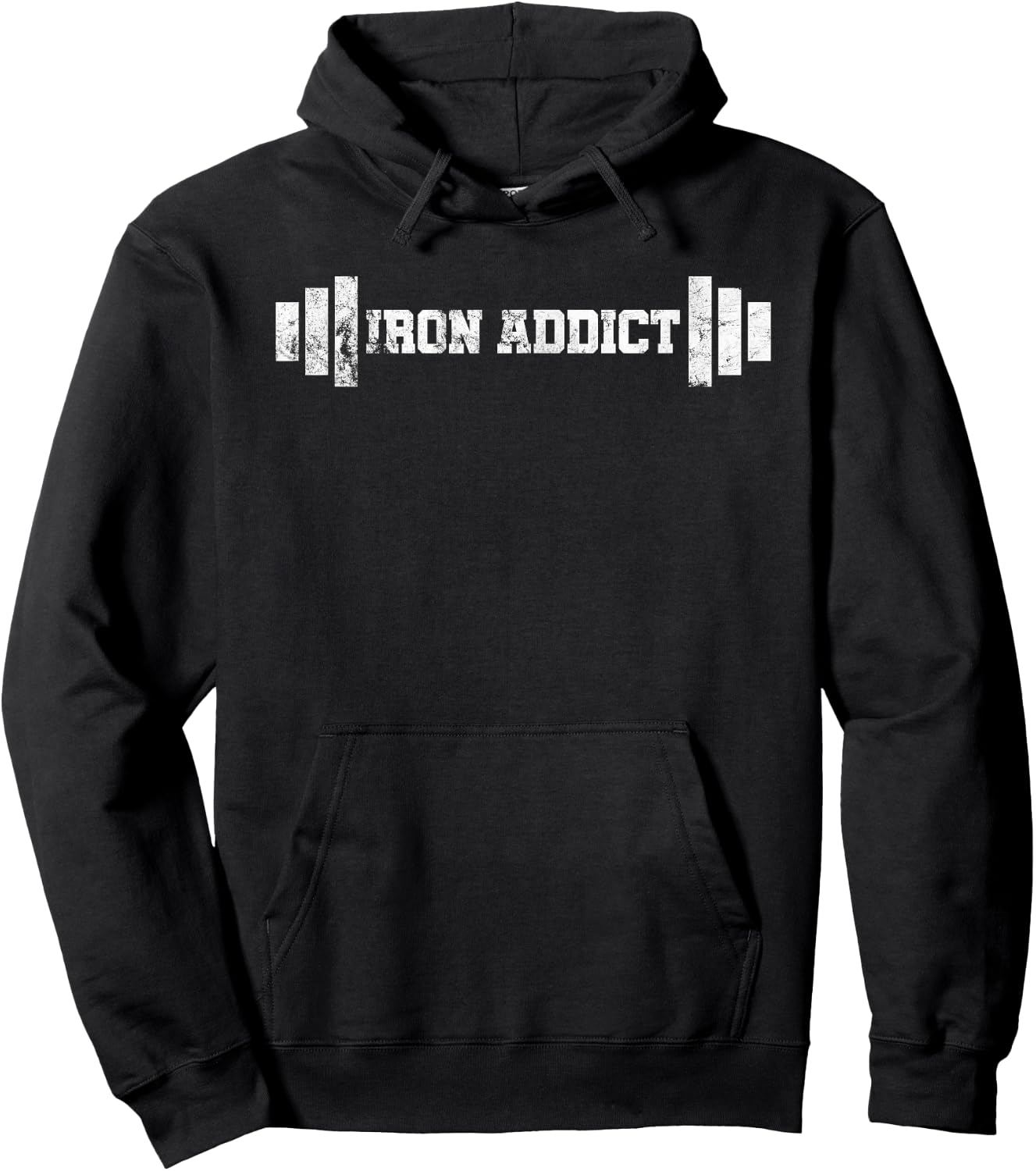 Iron Addicts Gifts Iron Addict Weightlifter Bodybuilder Powerlifter Black Hoodie - Hoodie | Black