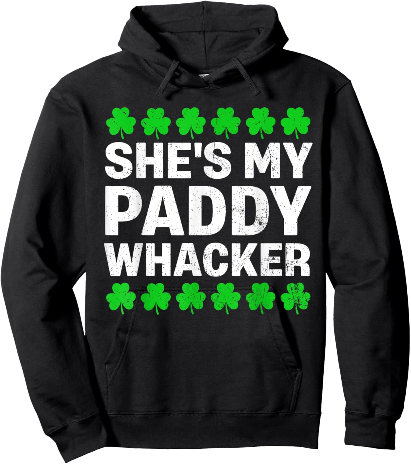 She's My Paddy Whacker Couples St Patricks Day Men Women Hoodie - Hoodie | Black
