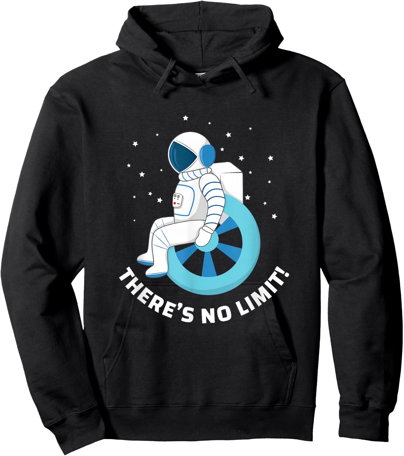 Wheelchair User Design I Motivation and Support Hoodie - Hoodie | Black