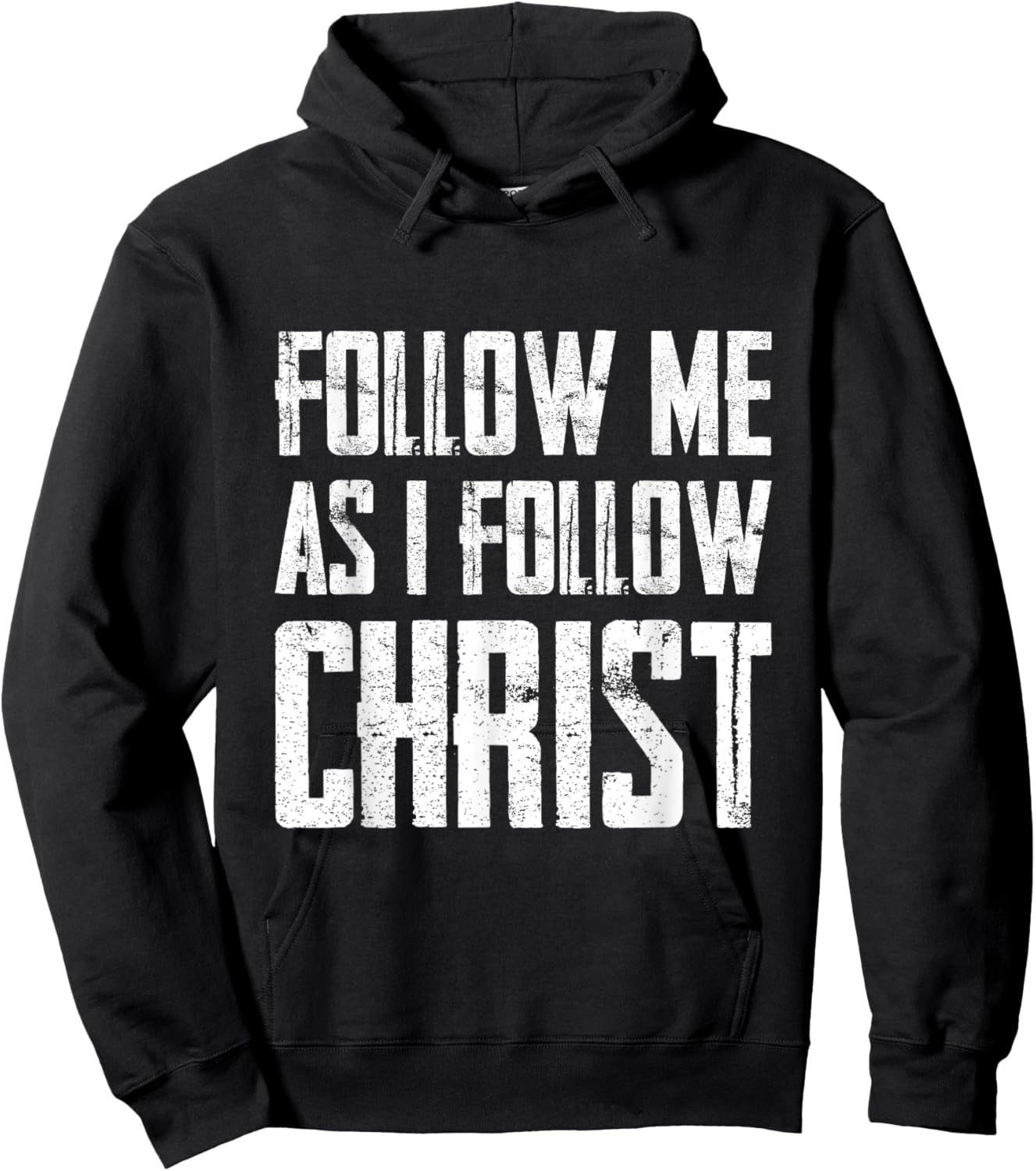 Follow Me As I Follow Christ Hoodie - Hoodie | Black