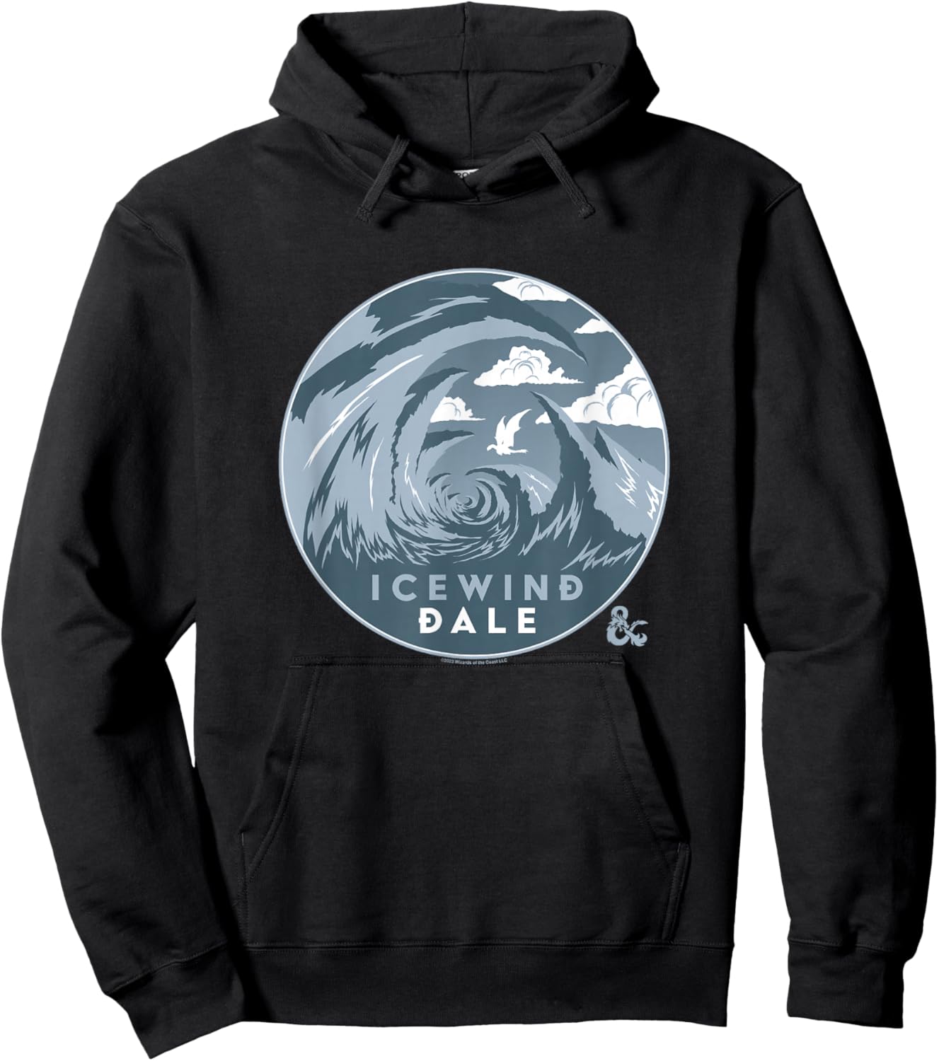 Dungeons & Dragons Icewind Dale Landscape Logo Hoodie - Hoodie | Black