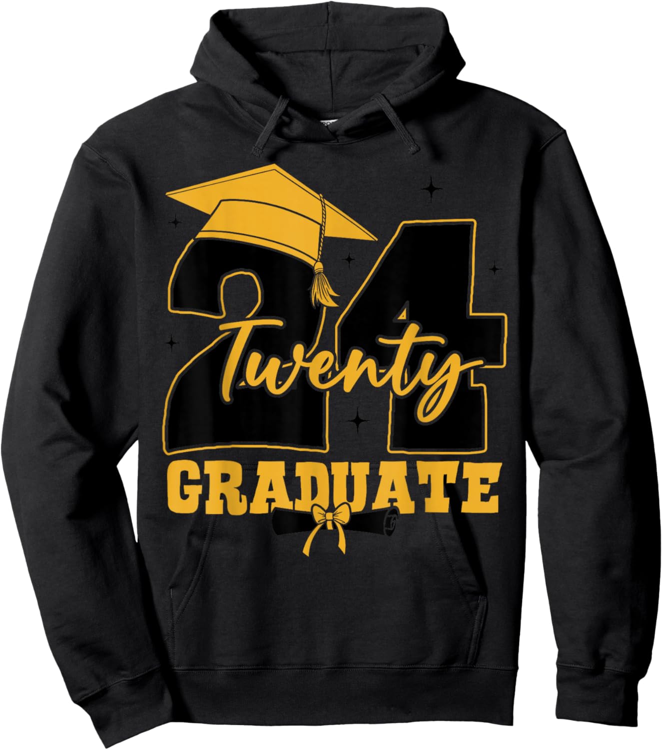 2024 Graduate Class of 2024 Senior High School Graduation Hoodie - Hoodie | Black