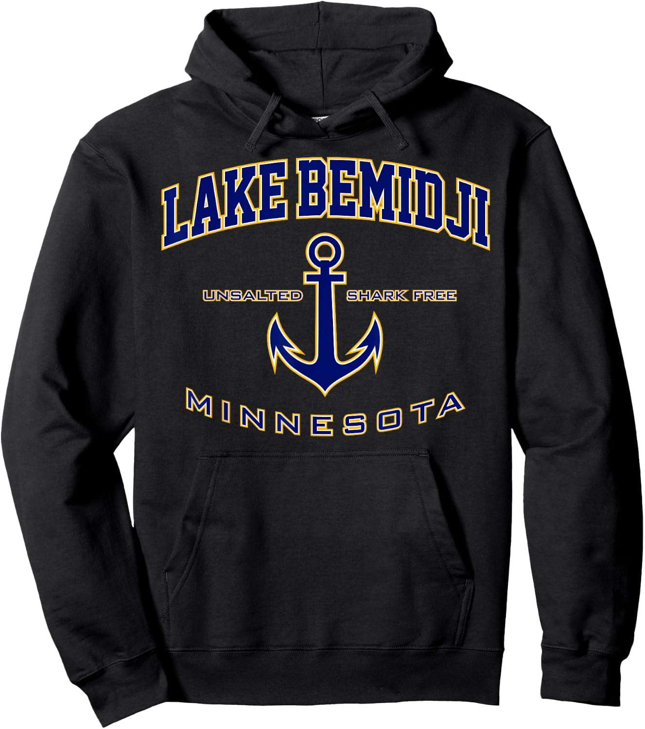 Lake Bemidji MN Shirt , Men, Girls & Boys Hoodie - Hoodie | Black