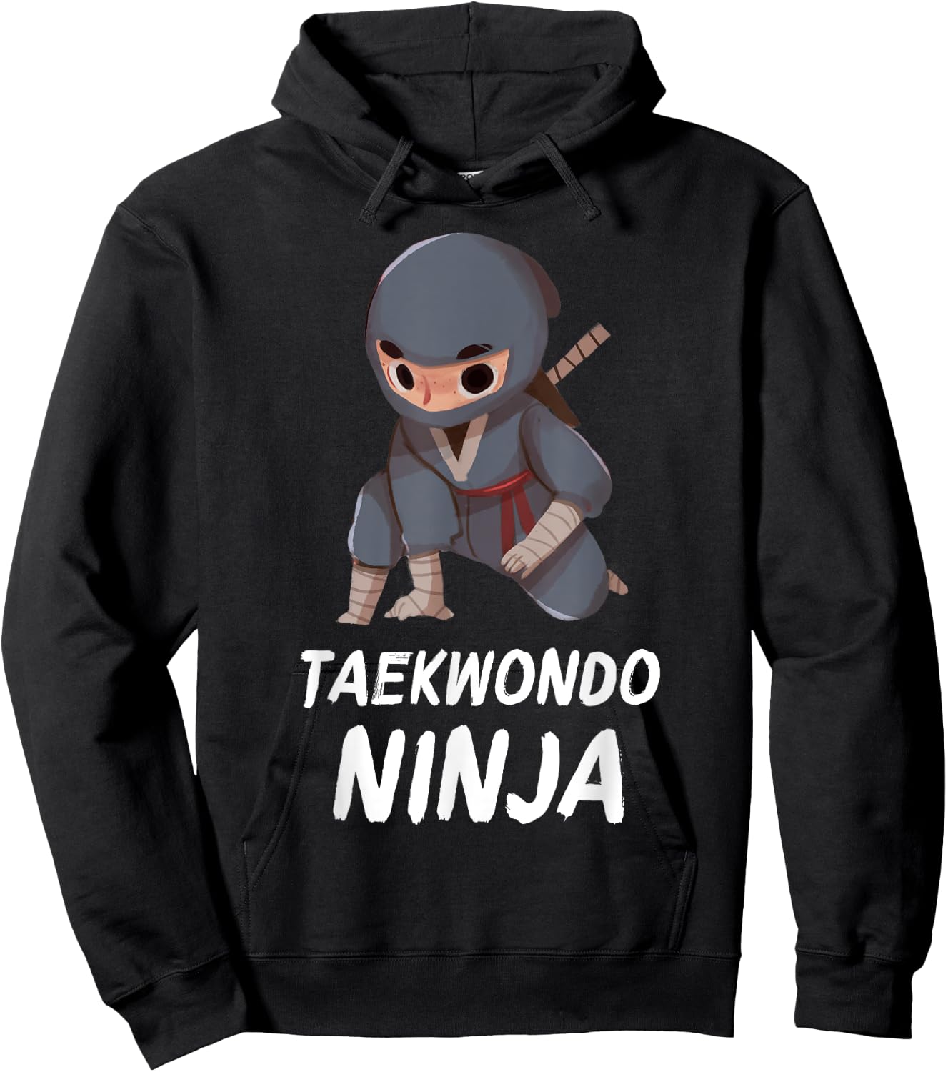 Taekwondo Ninja Boy Funny Martial Arts Sports Hoodie - Hoodie | Black