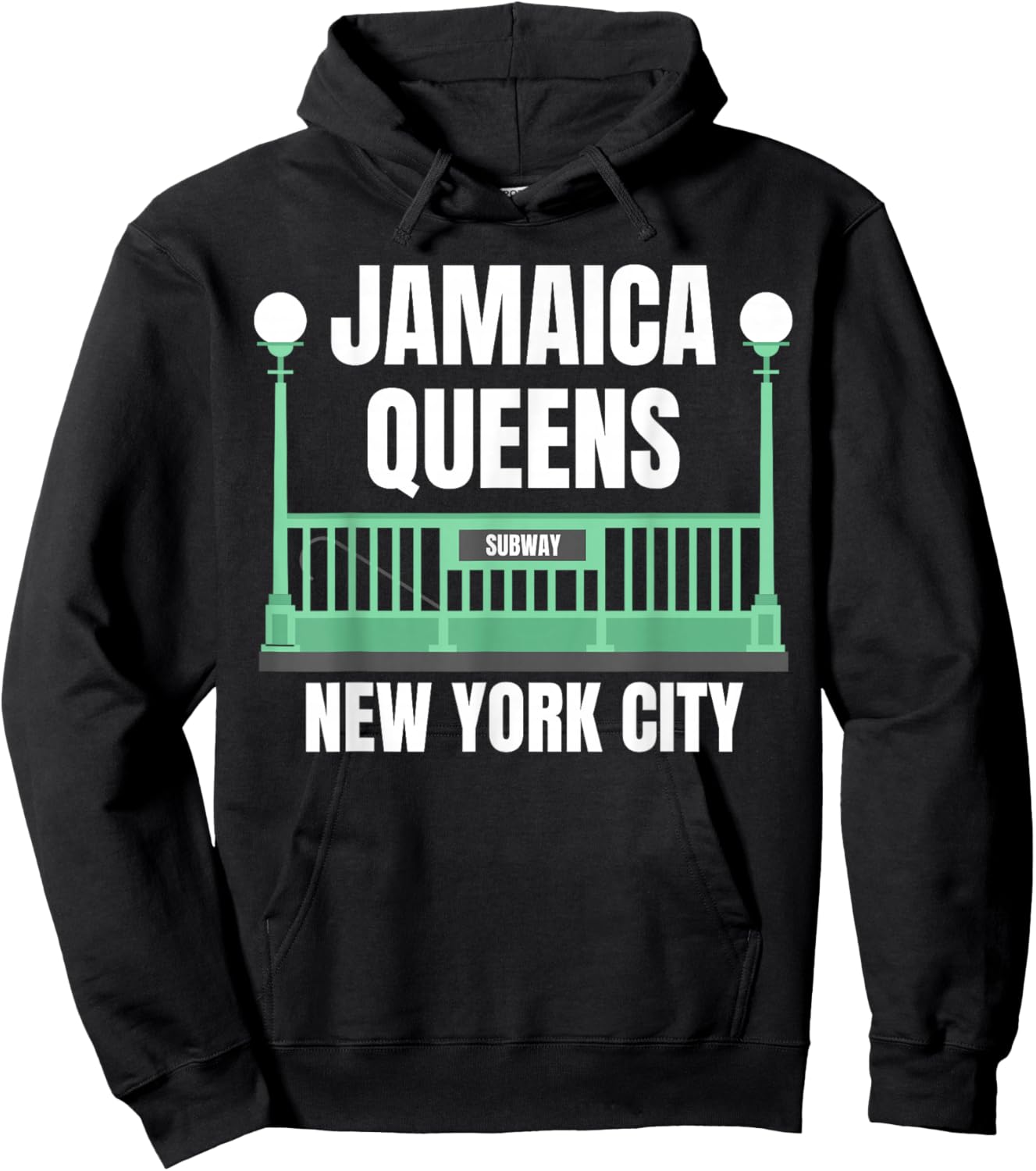 Jamaica Queens New York, NY Jamaica Queens Hoodie - Hoodie | Black